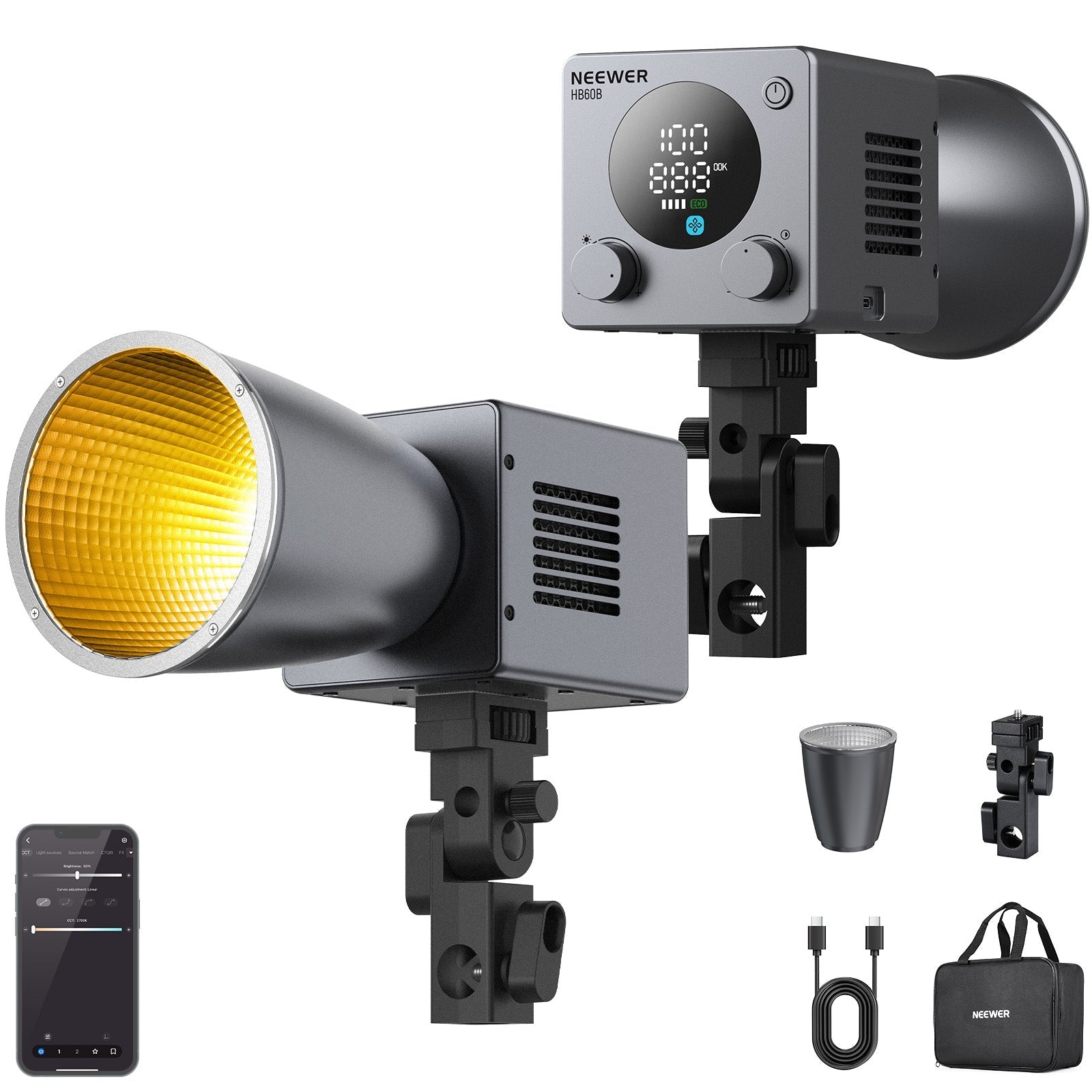NEEWER HB60B 60W Portable Mini LED Video Light