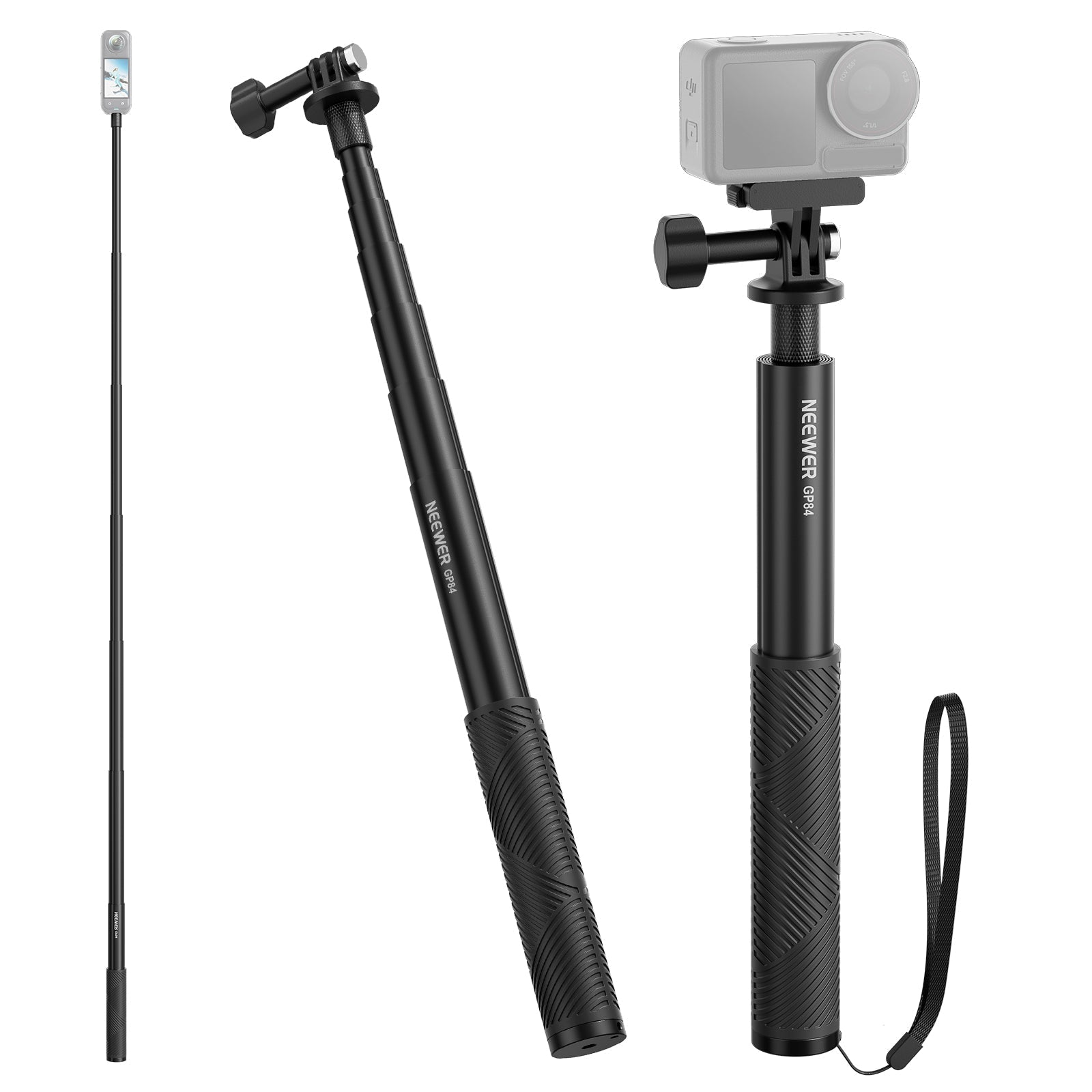 NEEWER GP-84/GP-85/GP-86 Extension Rod Kit for Action Camera