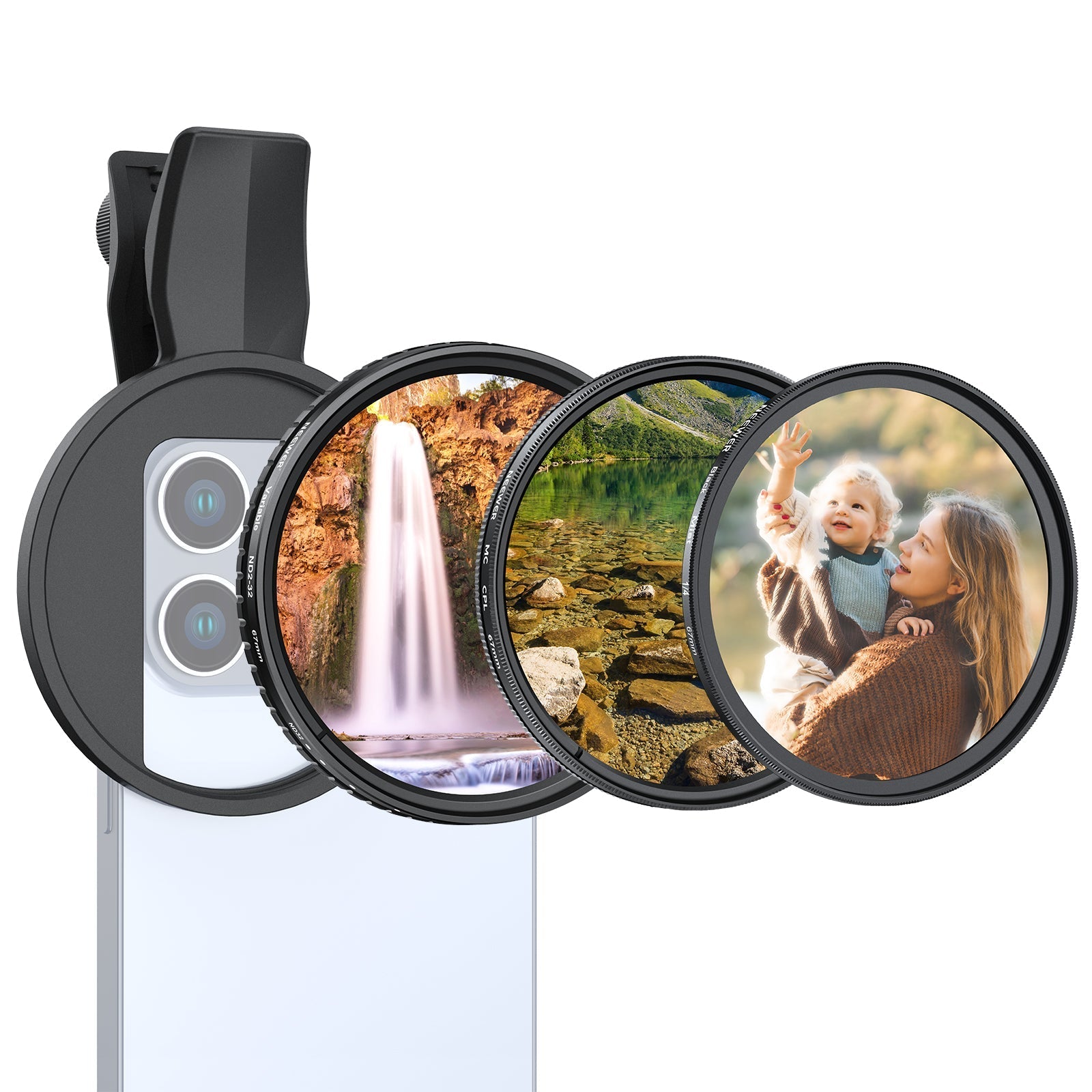 NEEWER FL-B37/FL-B38 67mm Filter Set For Smartphone