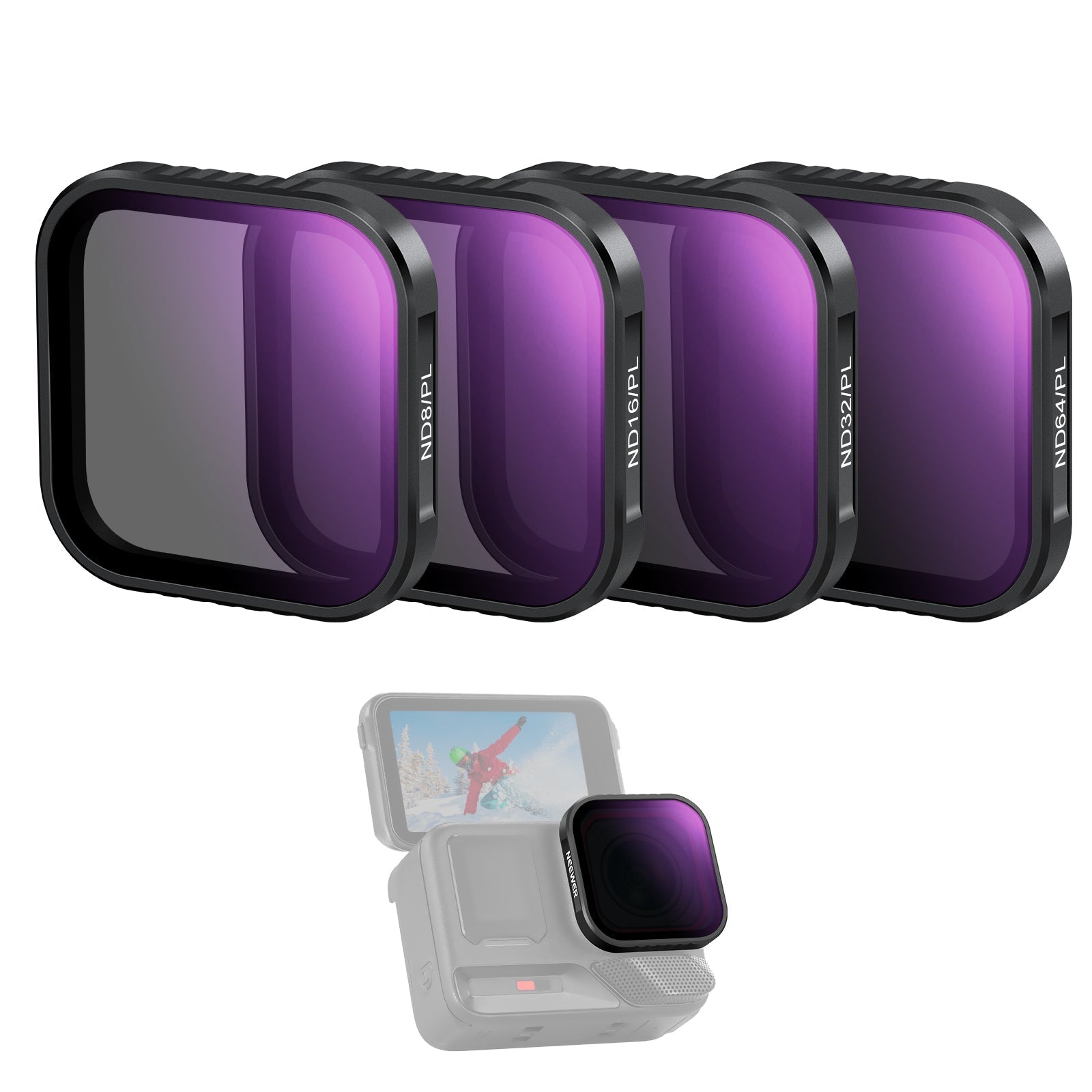 NEEWER FL-C29/FL-C30/FL-C31 4 Pack Filter Set For Insta360 Ace Pro/Ace Pro 2