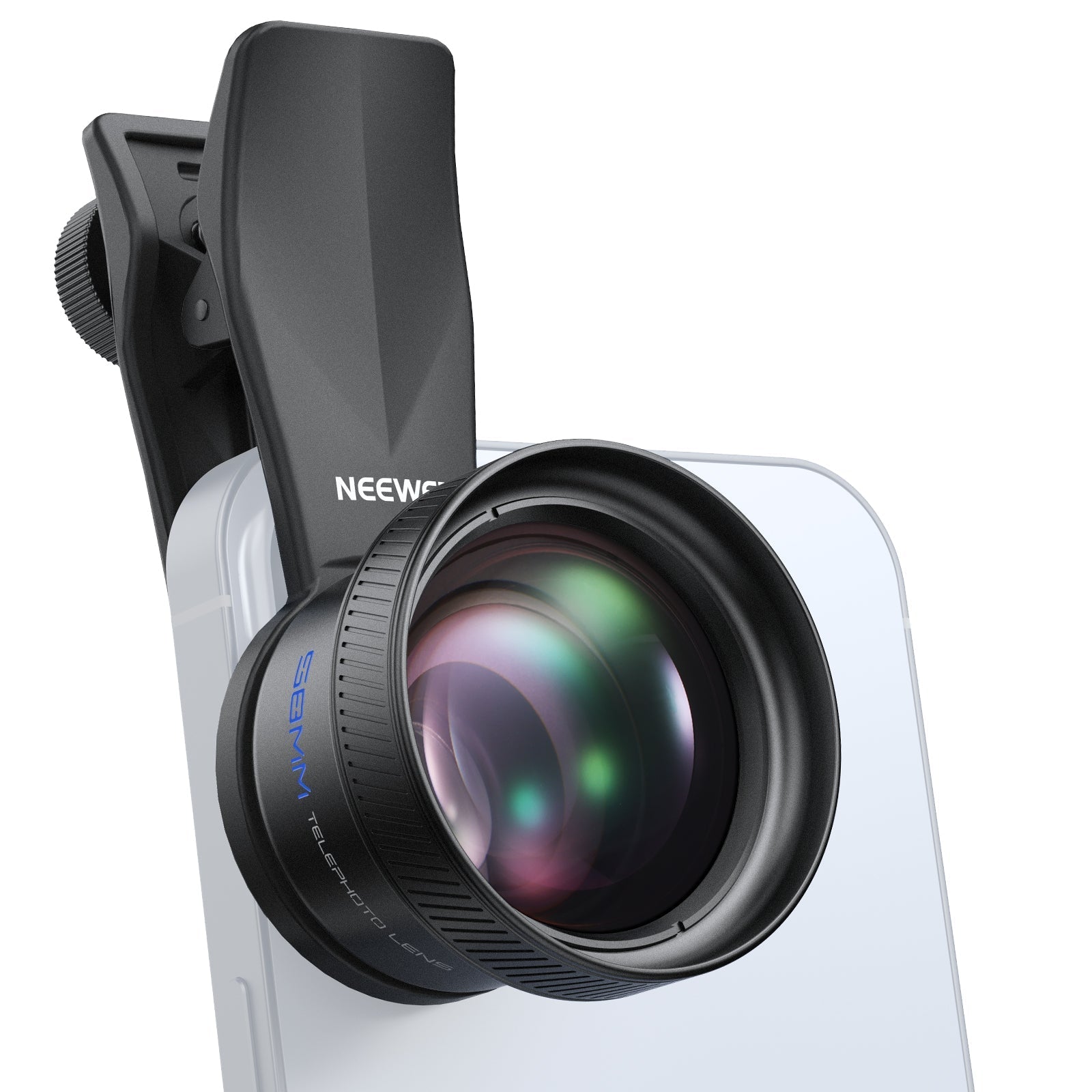 NEEWER LS-71 58mm Telephoto Phone Lens with 17mm Threaded Clip
