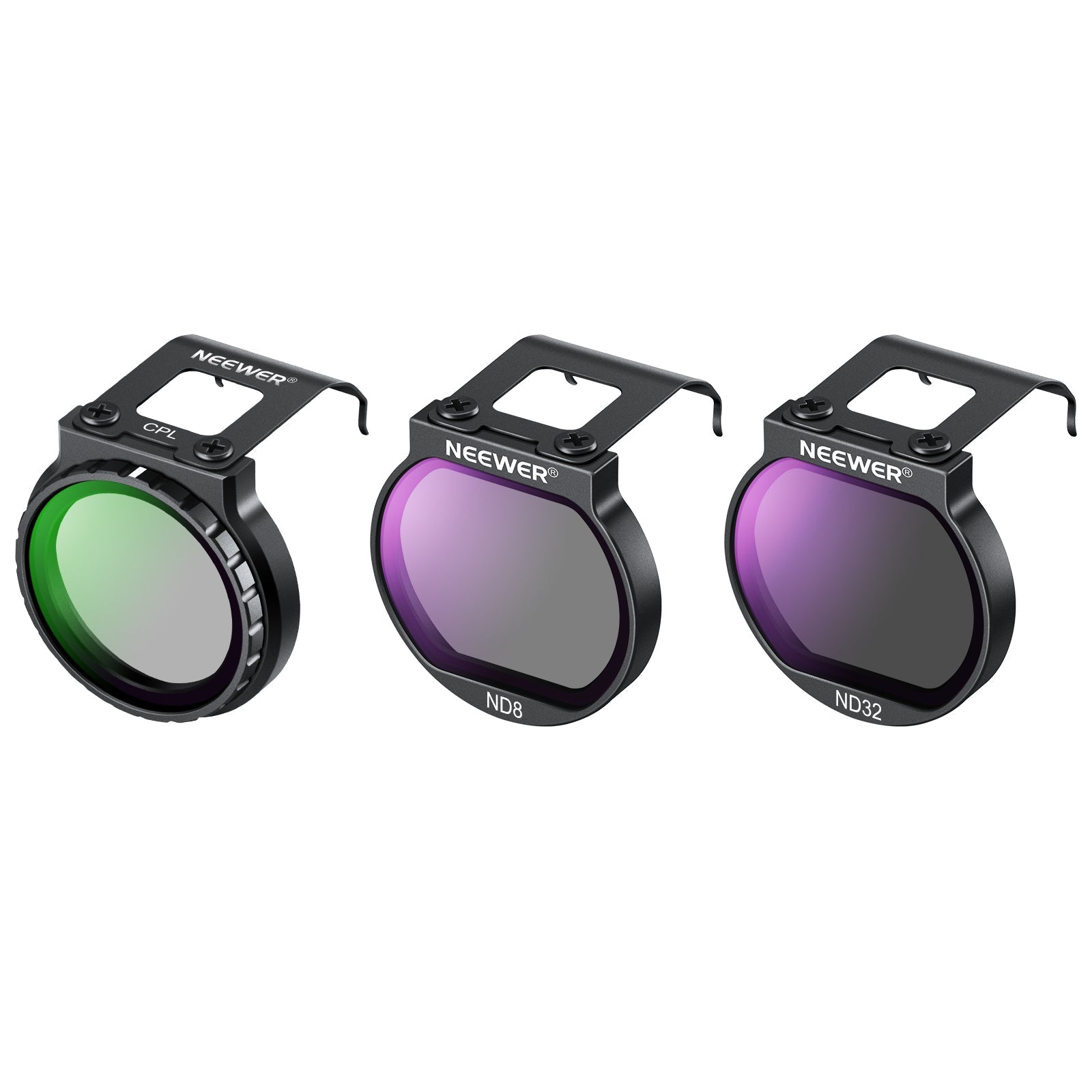NEEWER FL-N27 3-Pack CPL/ND8/ND32 Filter Set for DJI NEO