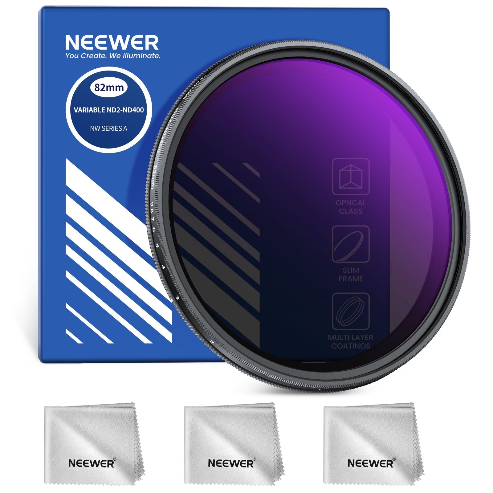 NEEWER Variable ND2-400 Filter (1-9 Stops)