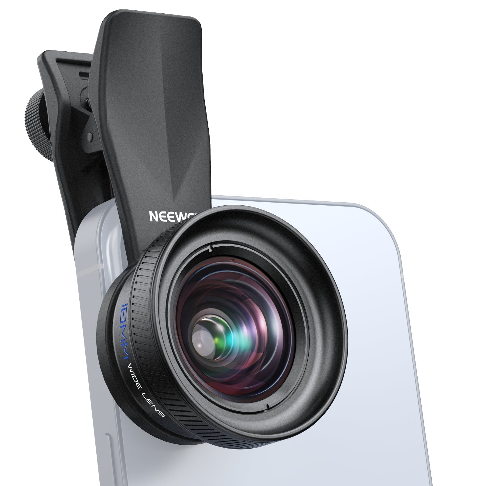 NEEWER LS-72 100° FOV 18mm Wide Angle Lens with 17mm Threaded Clip
