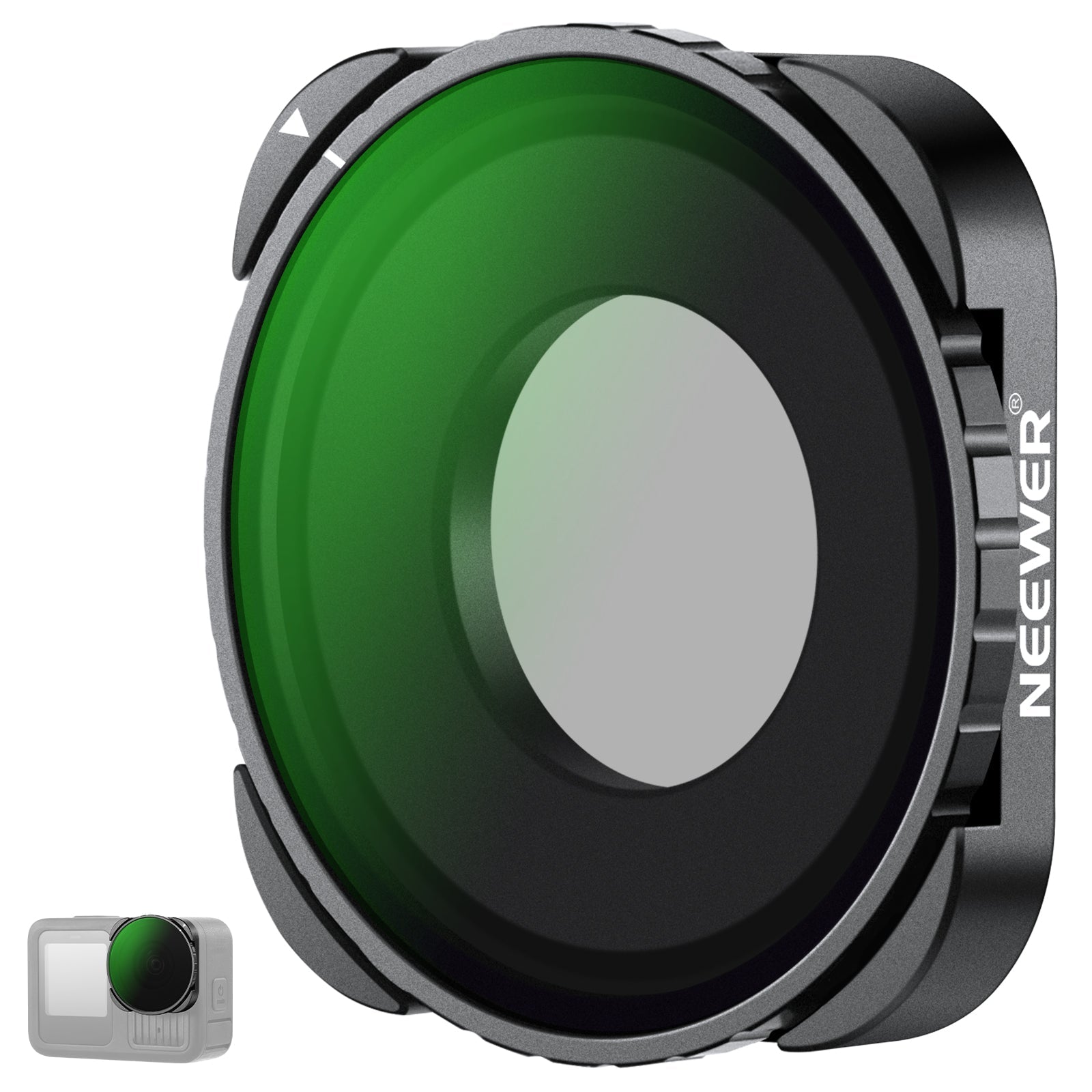NEEWER FL-GP23 Rotating CPL Filter For GoPro Hero 13 12 11 10 9