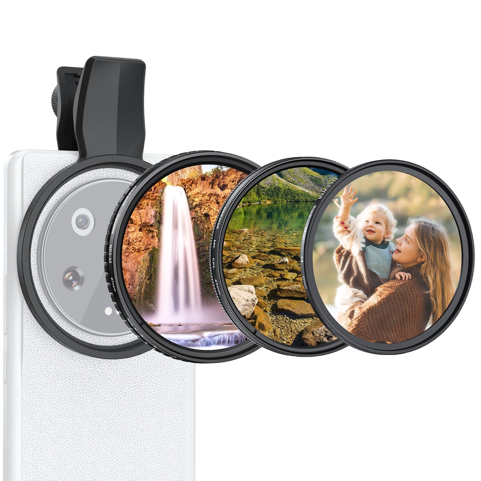 NEEWER FL-B37/FL-B38 67mm Filter Set For Smartphone