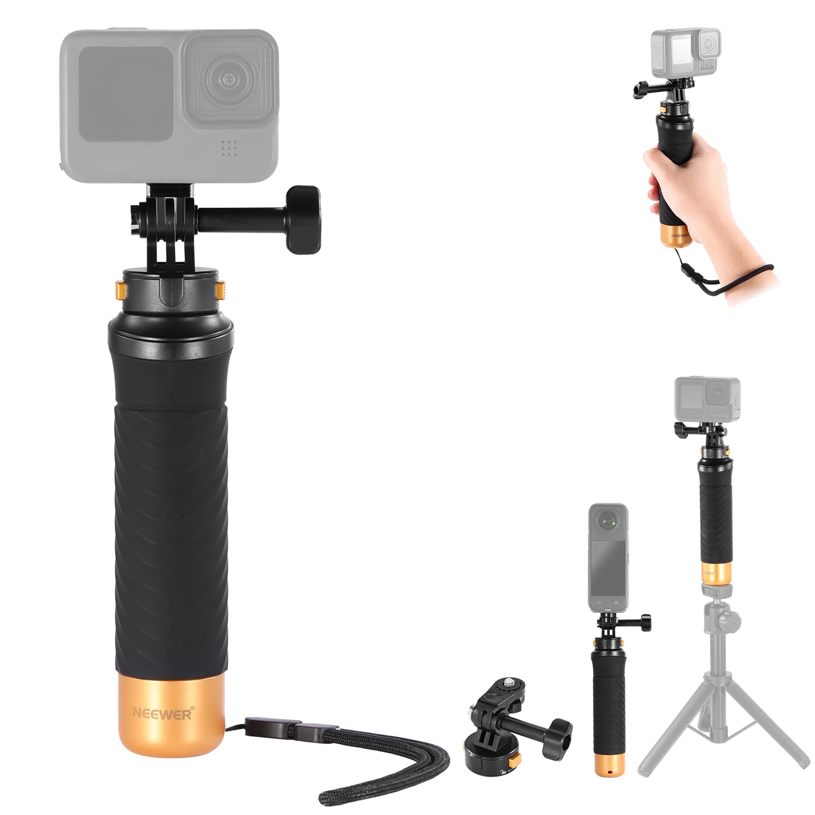 NEEWER GP23 Floating Hand Grip For Action Camera