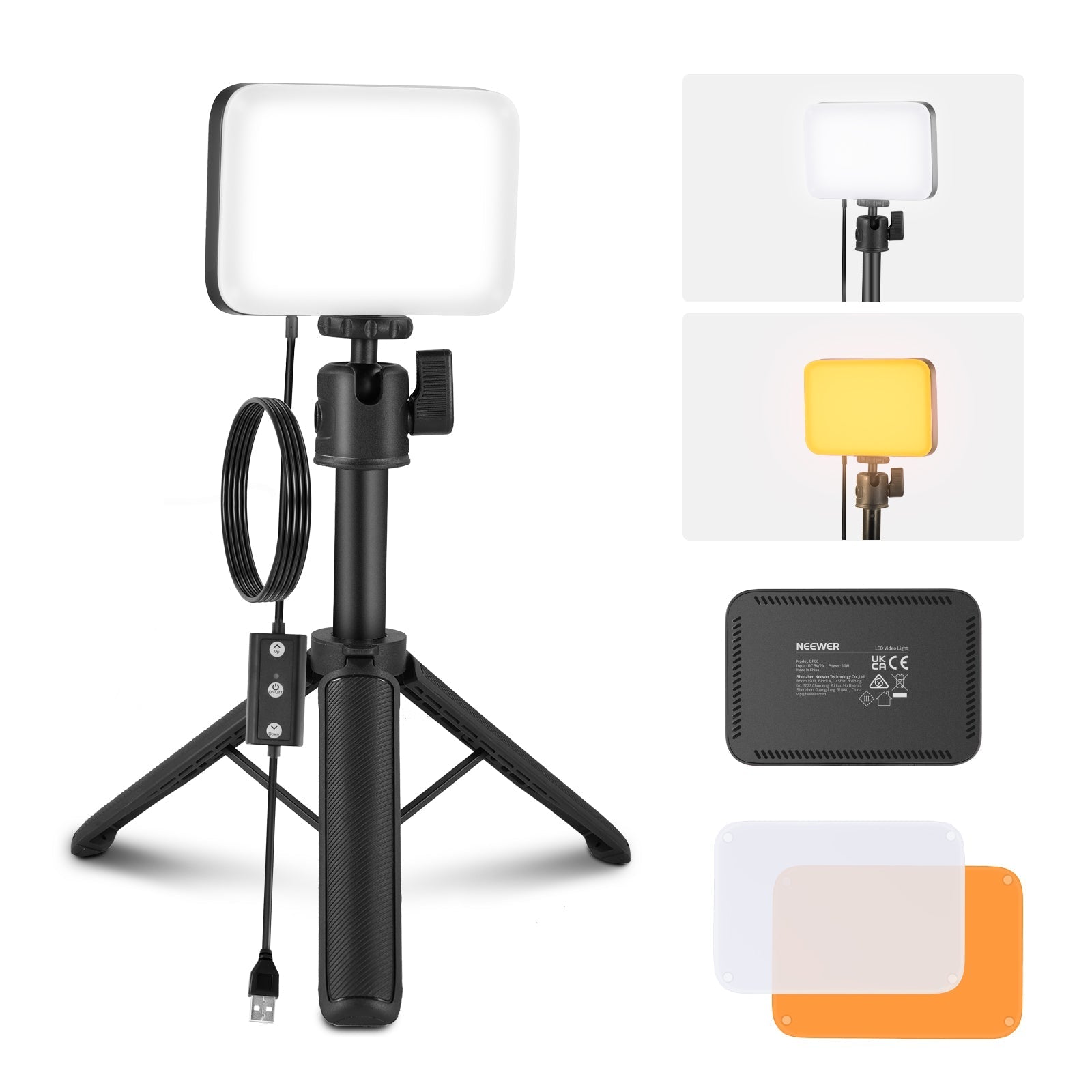NEEWER BASICS BP66 LED Video Panel Desk Light