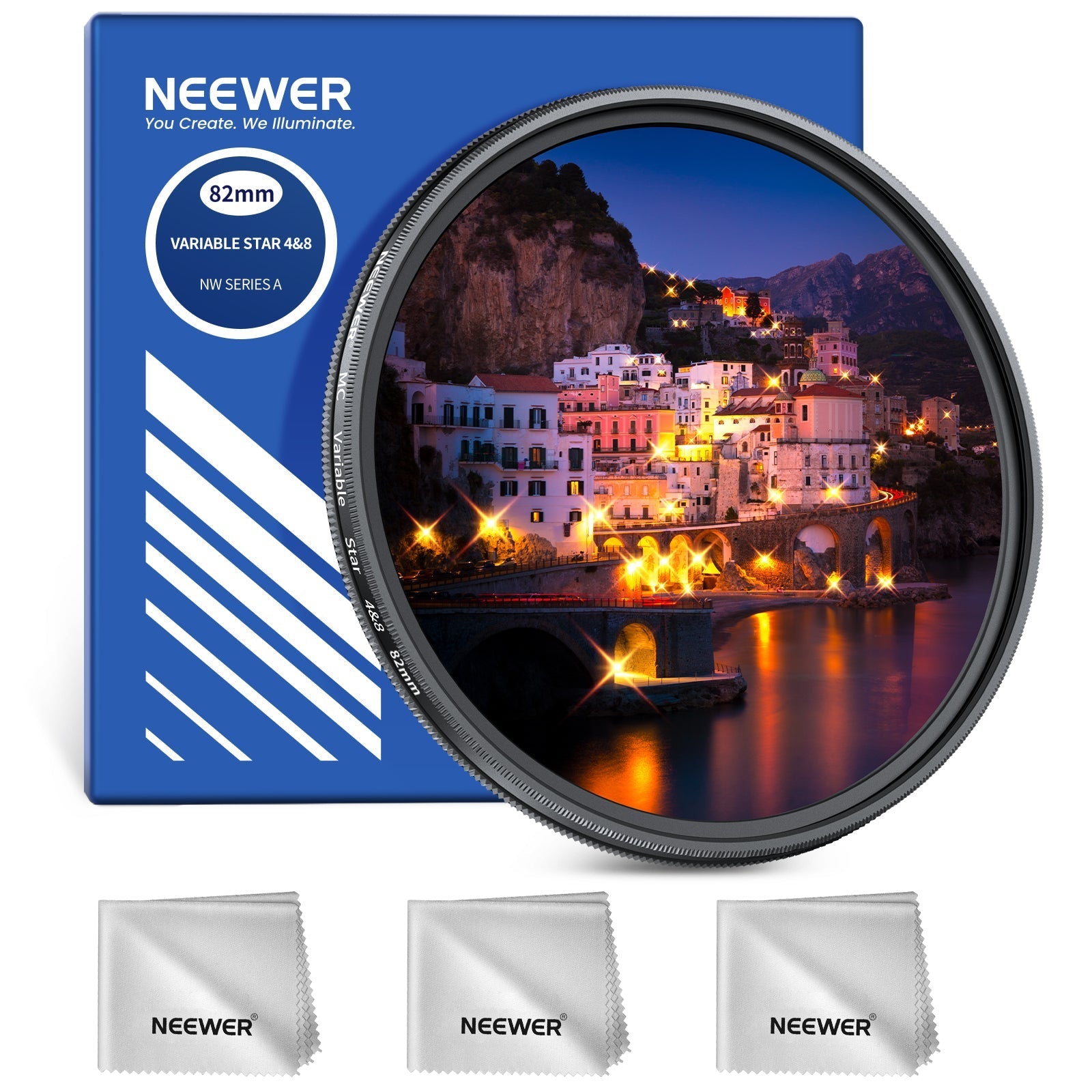 NEEWER Adjustable Star Filter 4/8 Point