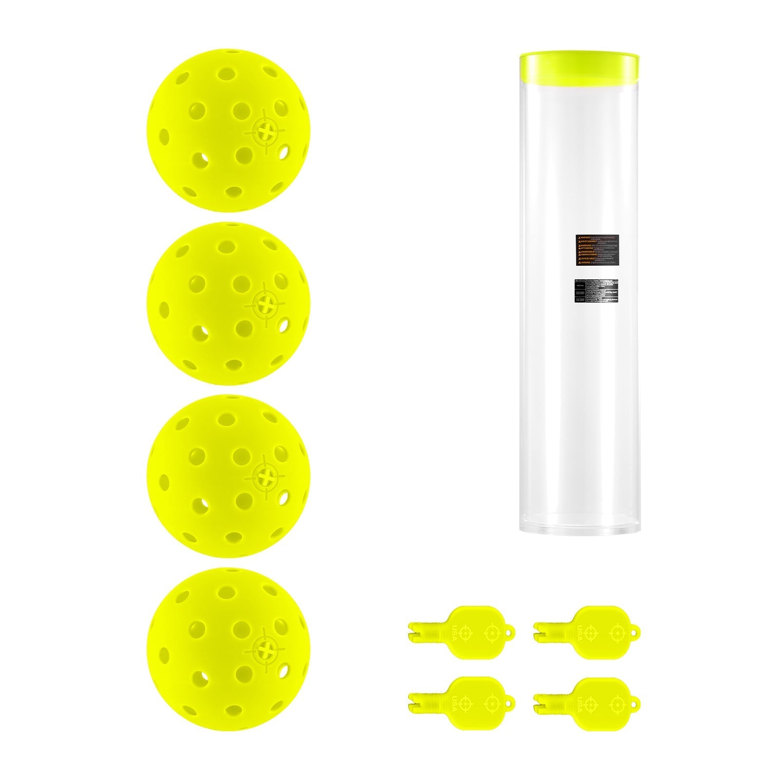 NEEWER PB02 4 Packs LED Pickleball Set