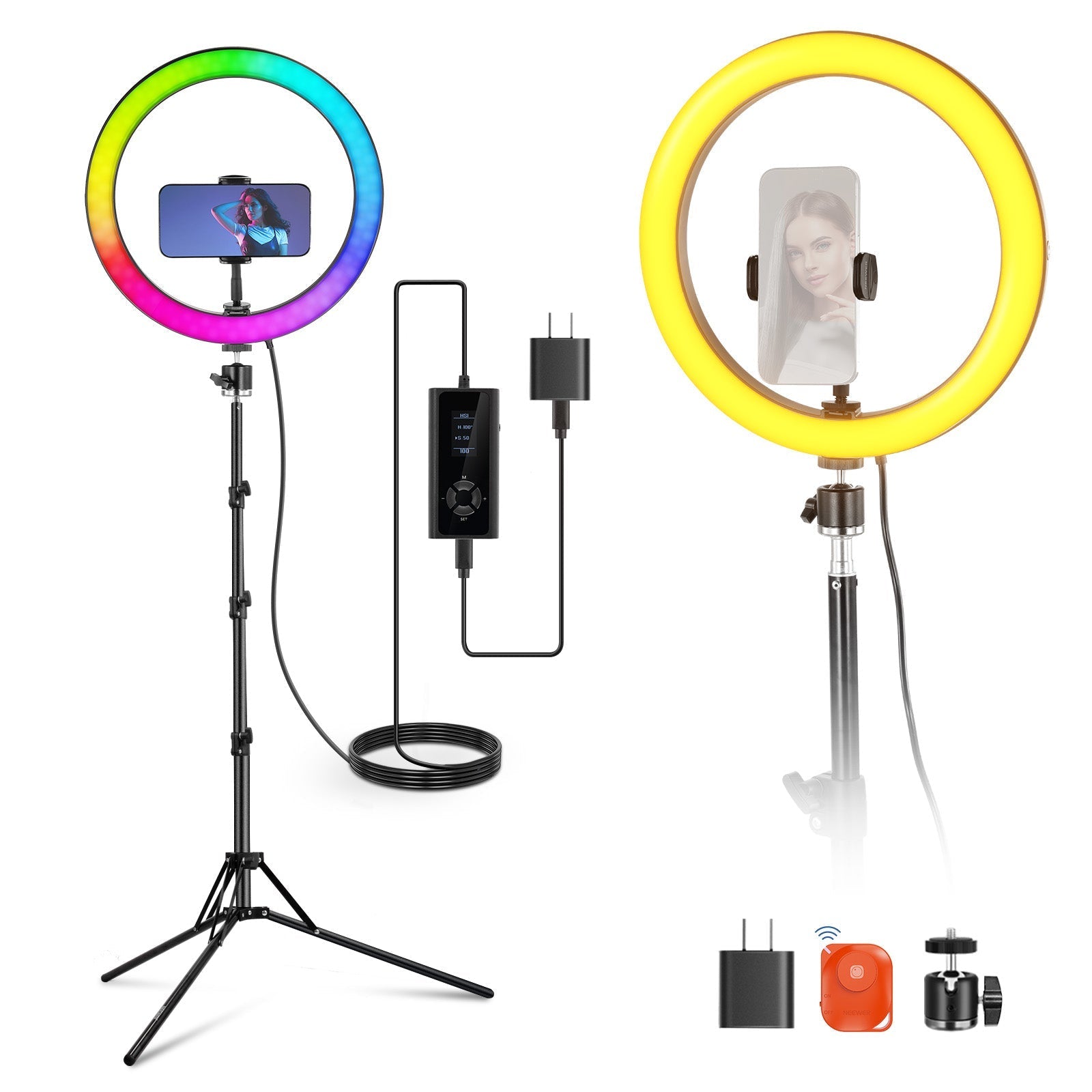 NEEWER RH12C 12" 24W High Power RGB LED Ring Light