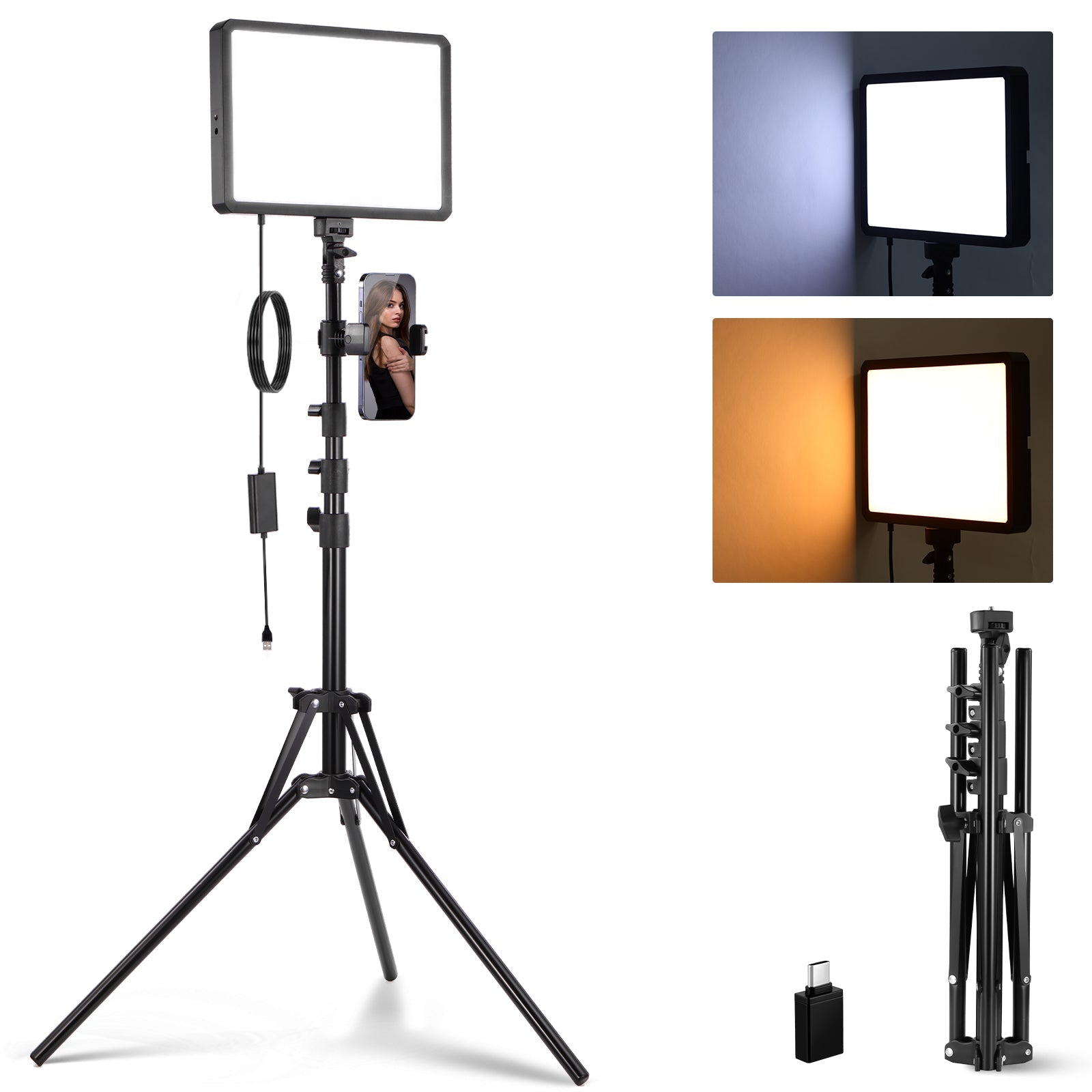 NEEWER BASICS BP300 Bi-Color LED Video Light Kit
