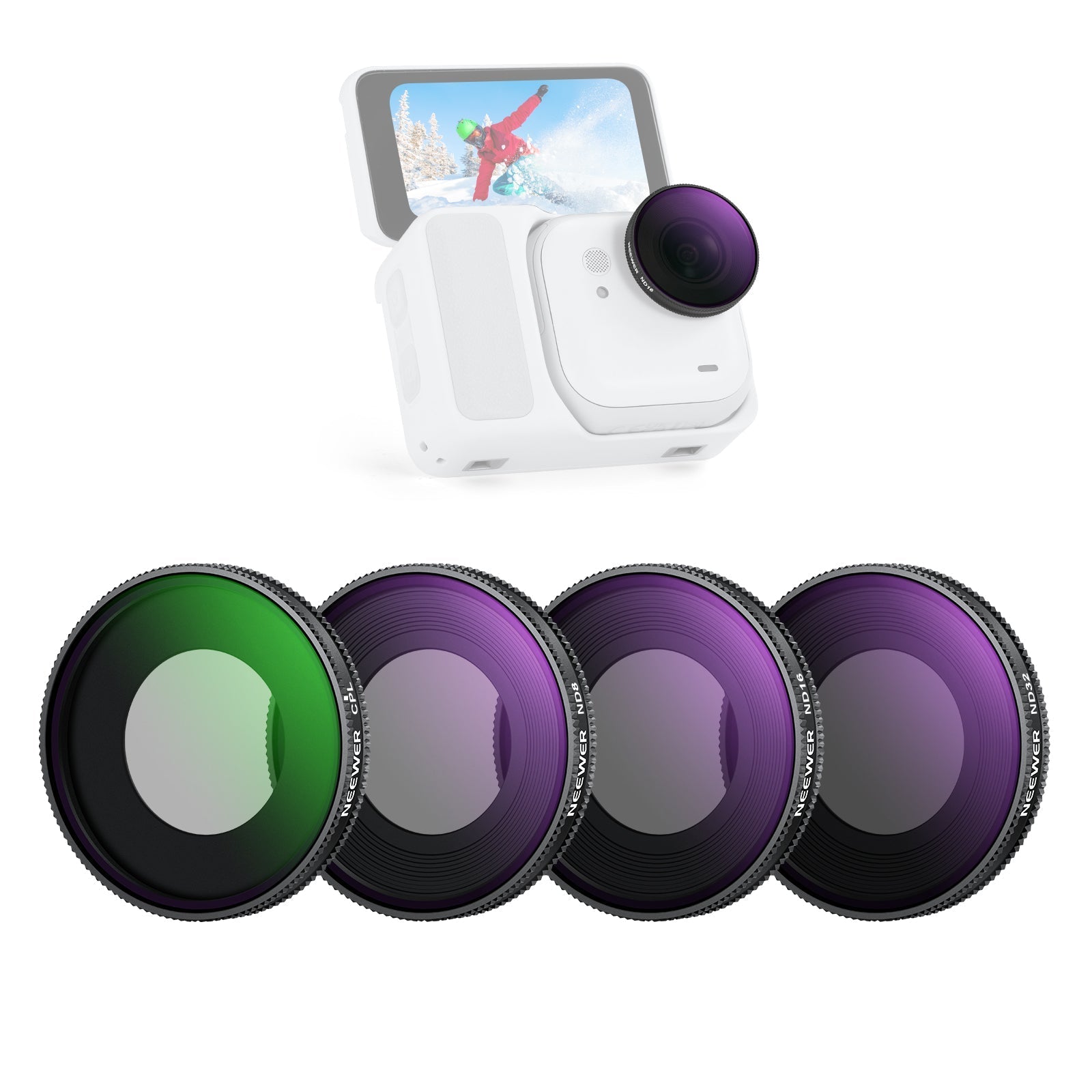 NEEWER Filter Set For Insta360 GO Ultra