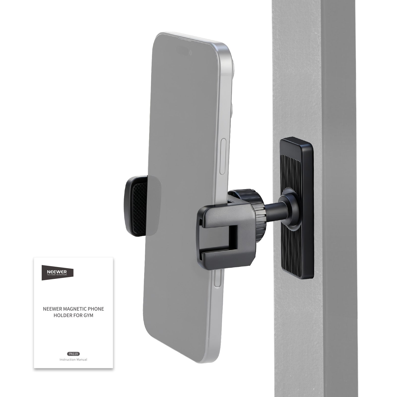 NEEWER PA119 Magnetic Phone Holder Mount for Gym