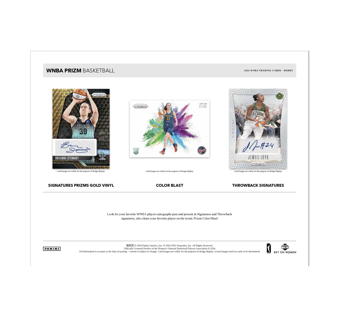2024 Panini Prizm WNBA Basketball Hobby 12-Box Case