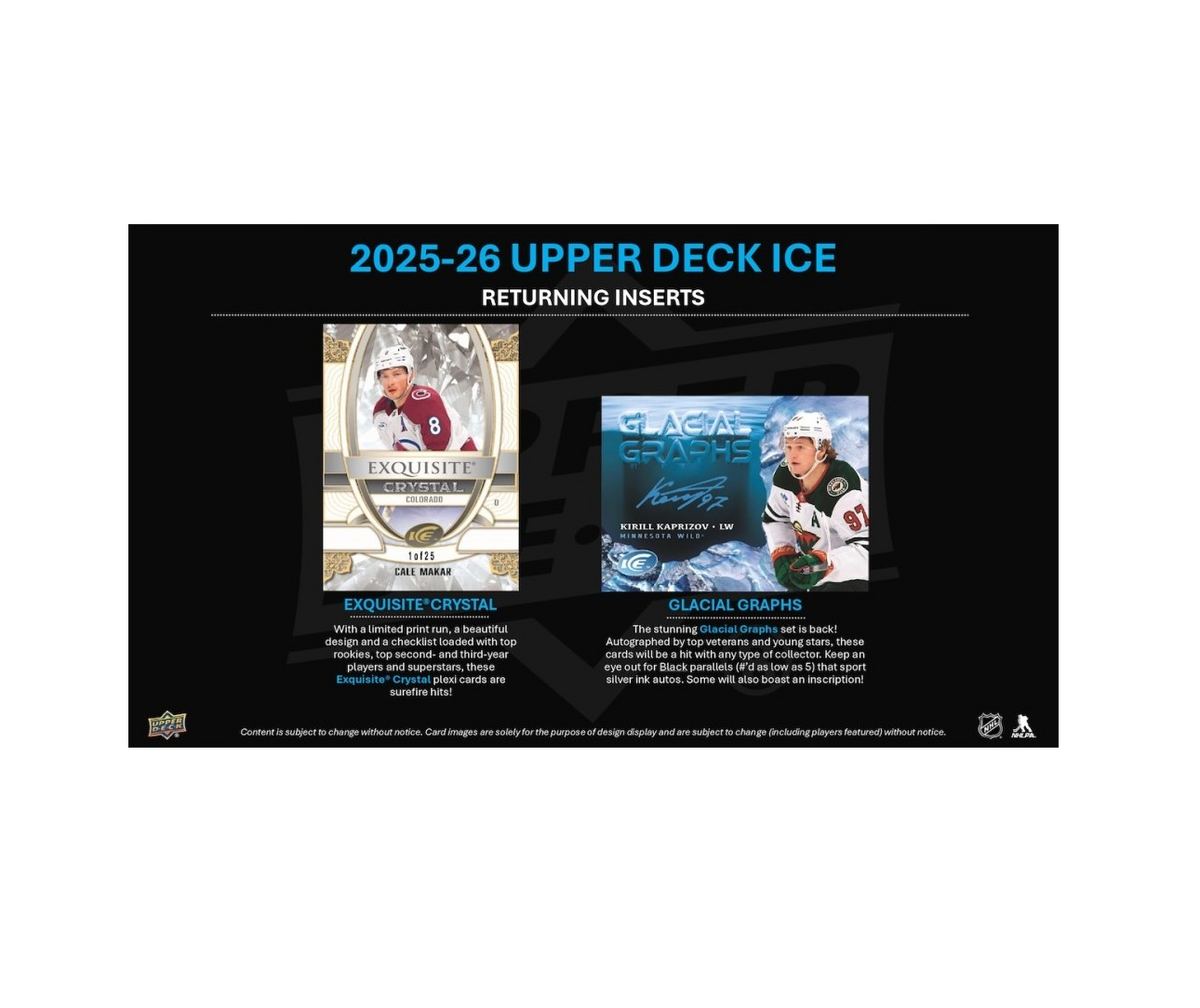 2025-26 Upper Deck Ice Hockey Hobby 16-Box Case