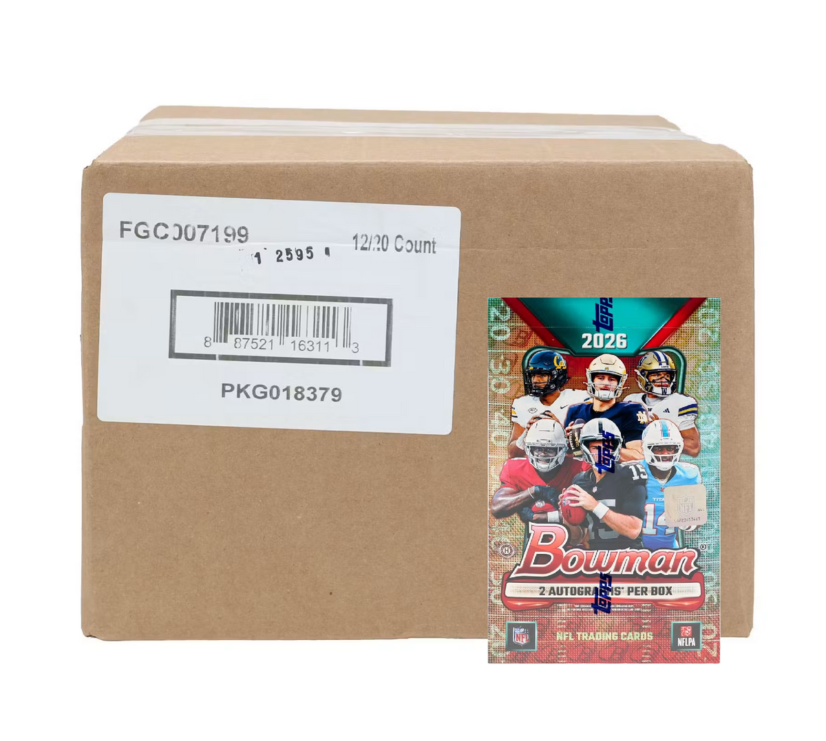 2026 Bowman Football Hobby 12-Box Case