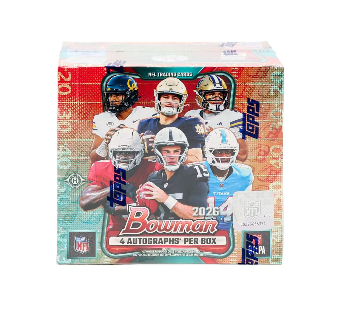 2026 Bowman Football Hobby Jumbo 8-Box Case