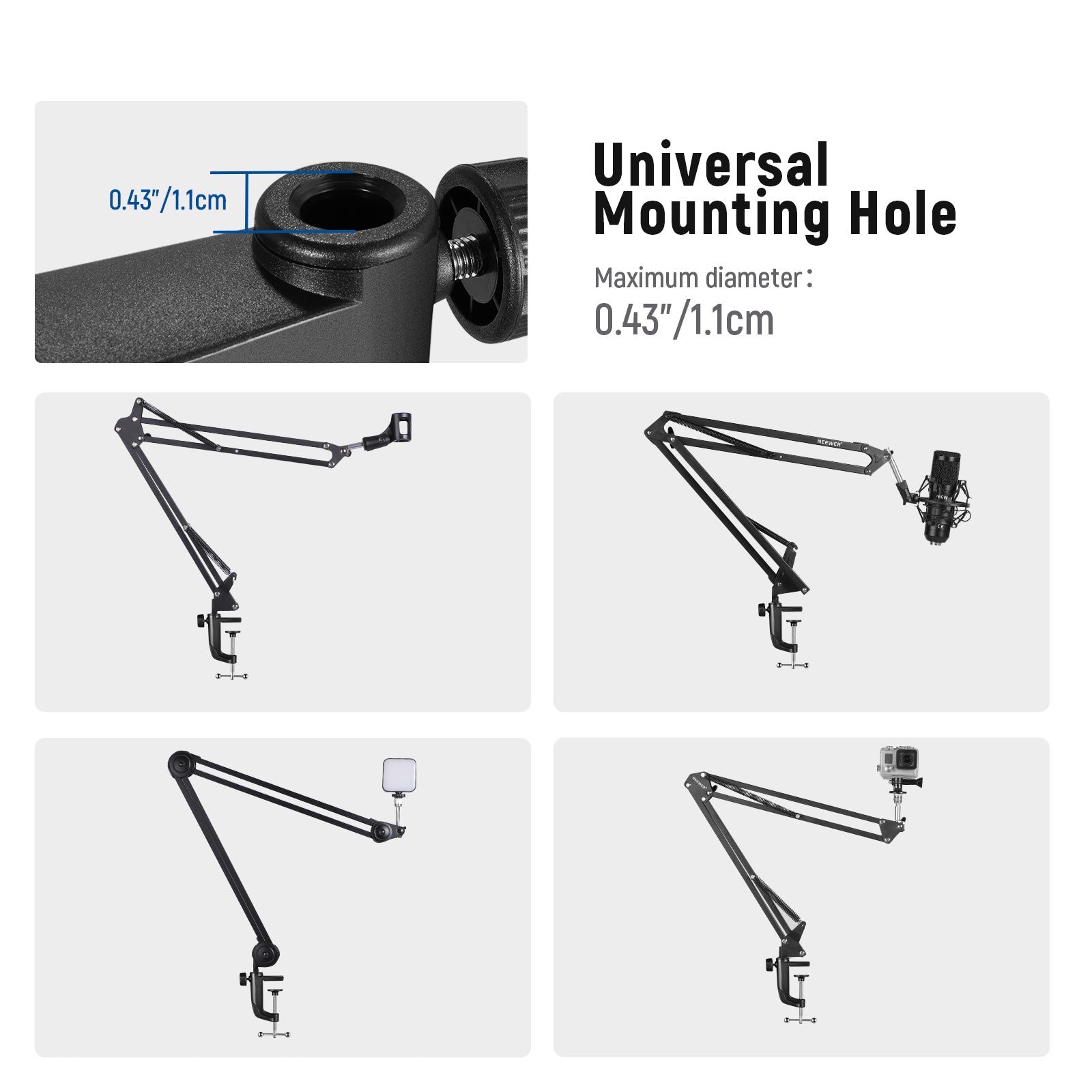 NEEWER Metal C ClampTable Mount