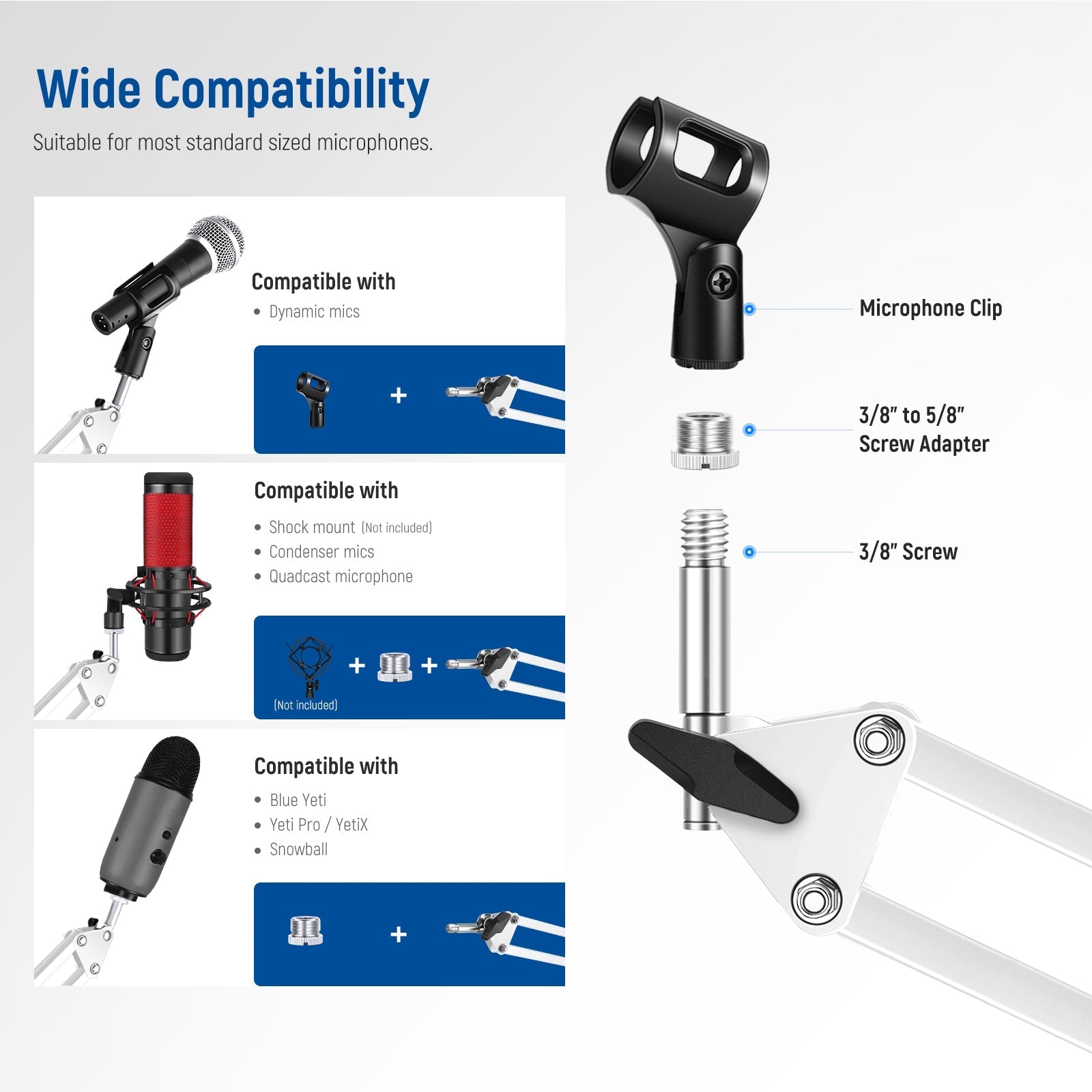 NEEWER NW-35 Suspension Boom Scissor Mic Arm Stand