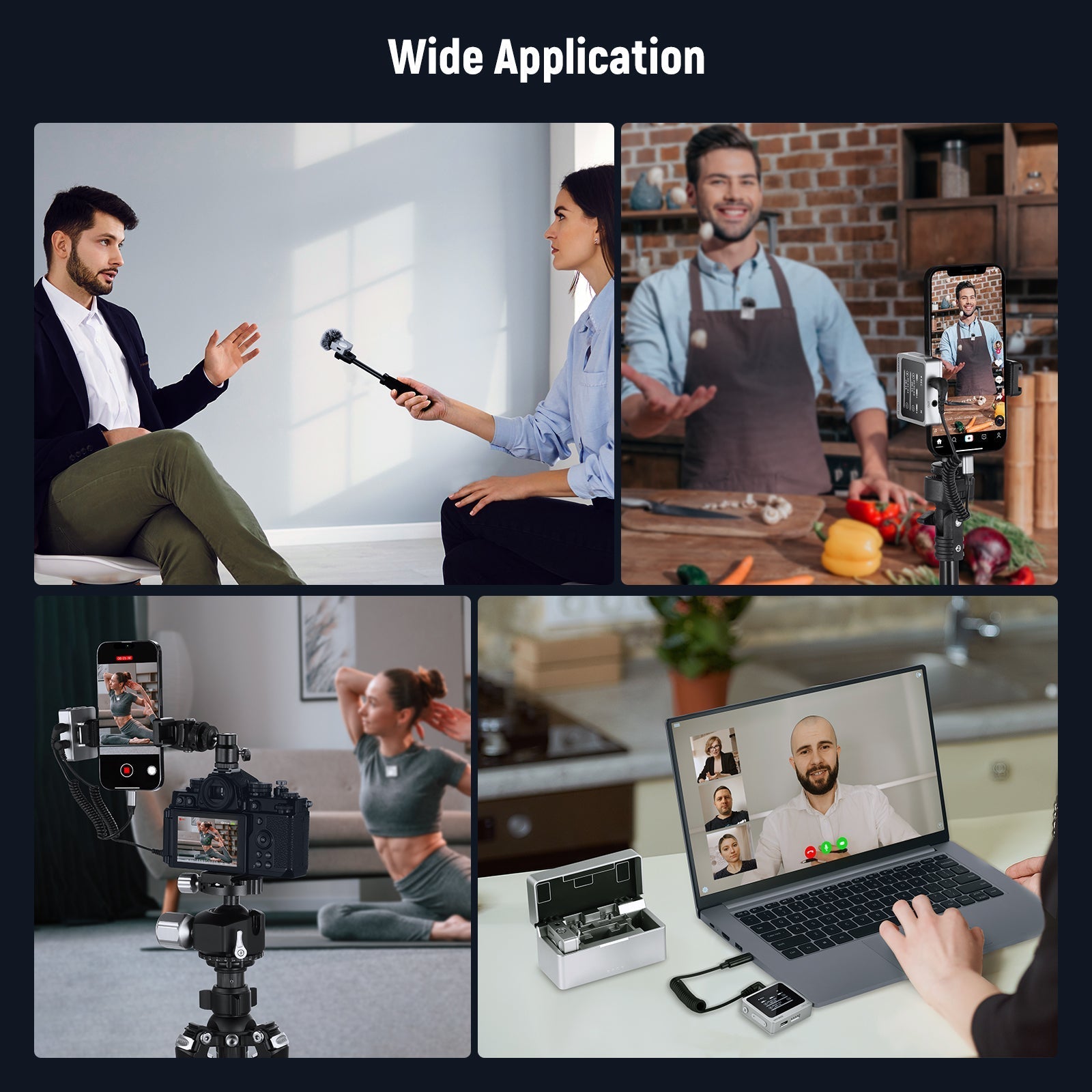 NEEWER CM31 Wireless Lavalier Microphone System for Phone/Camera