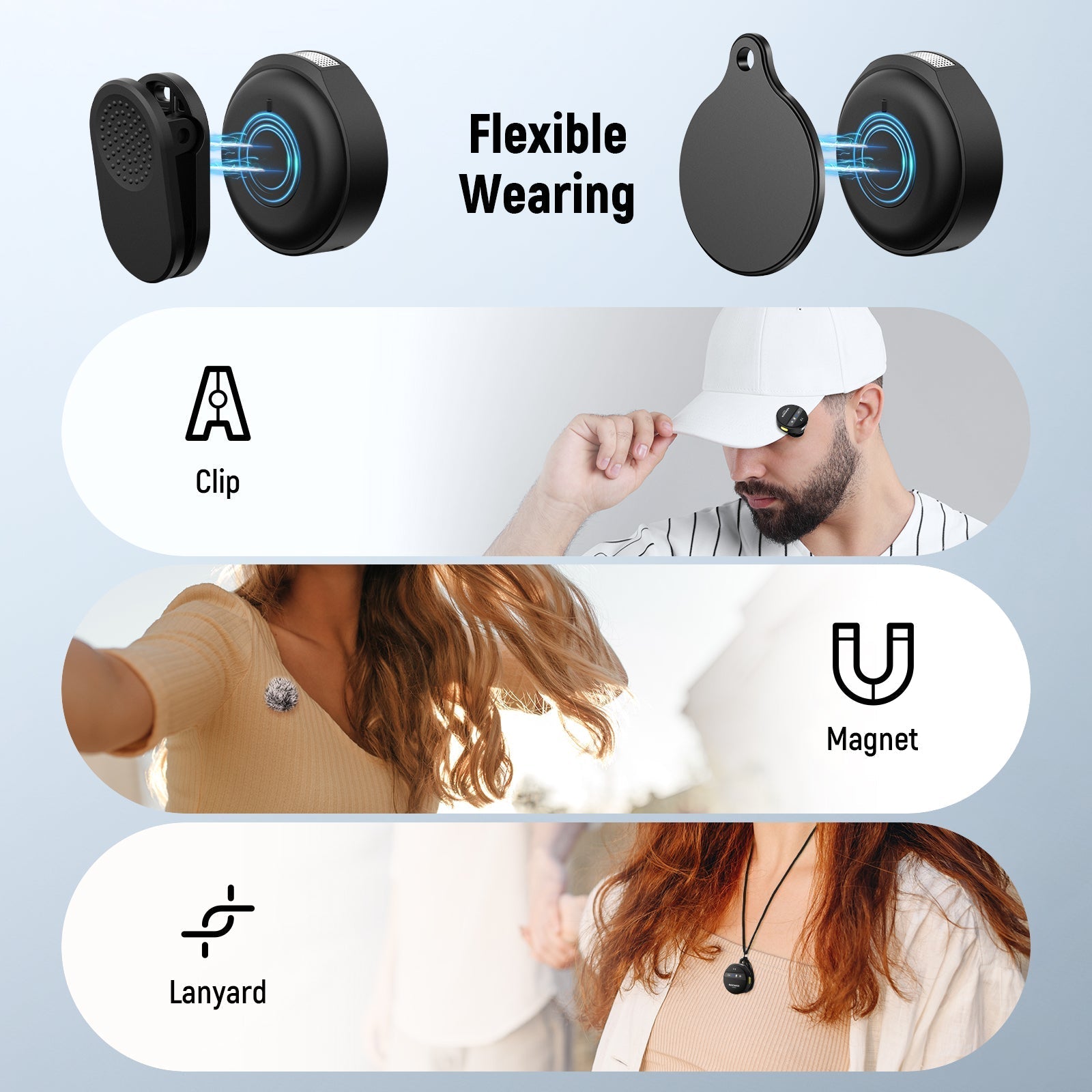 NEEWER KM18 Wireless Lavalier Lapel Microphone For Smartphone/PC
