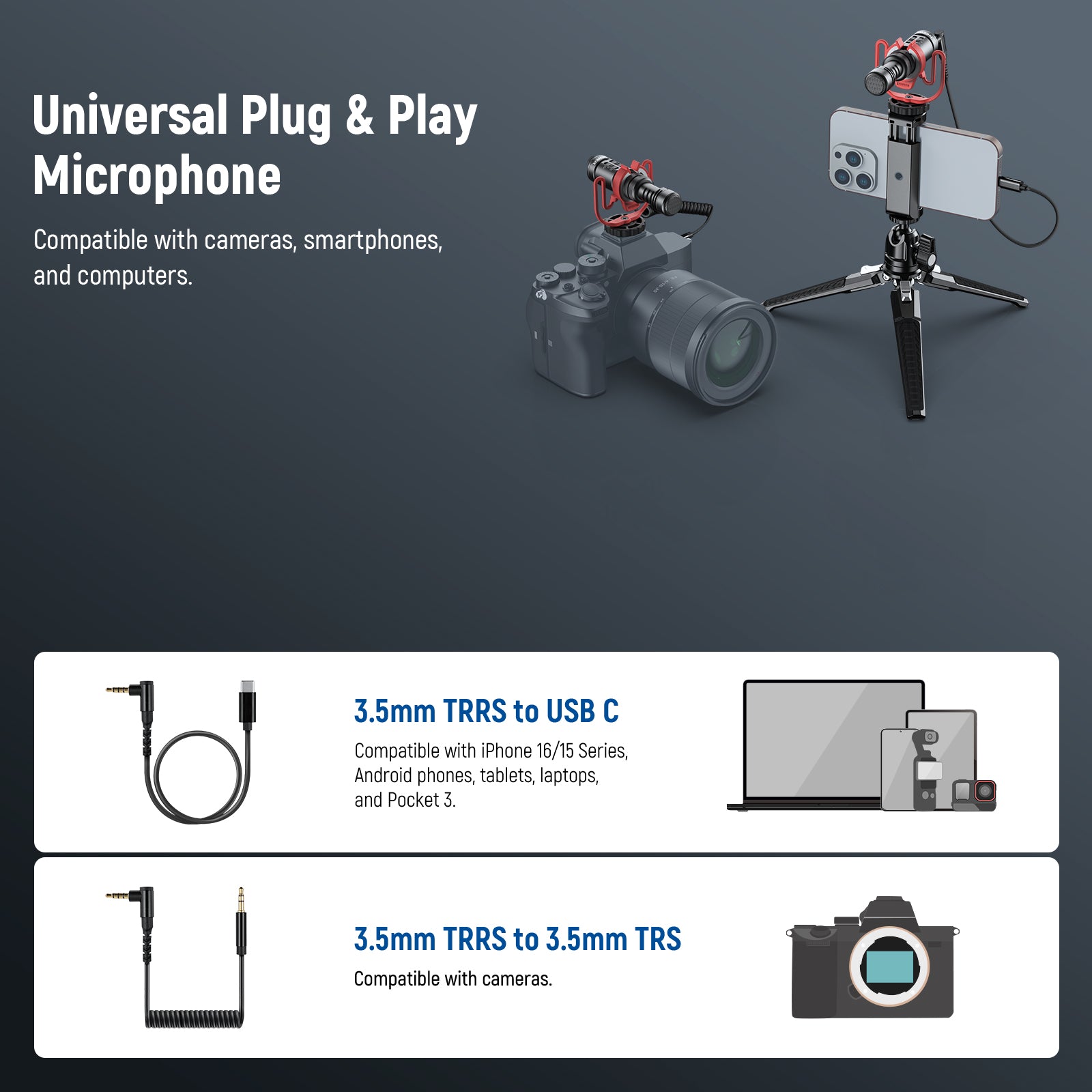 NEEWER VM11 Universal Plug & Play Microphone