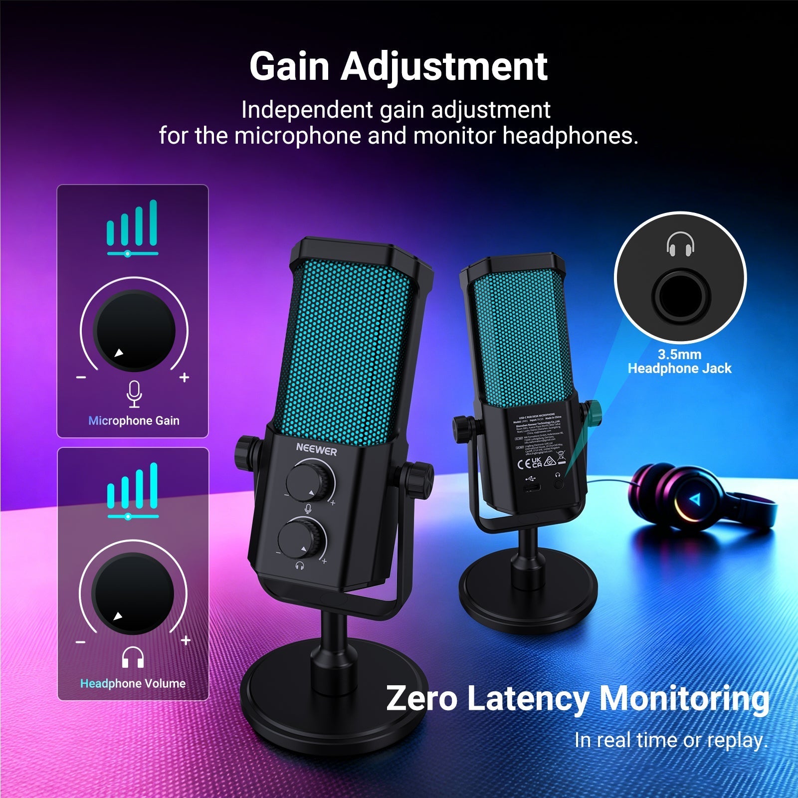 NEEWER UM01 AI USB Podcasting Microphone