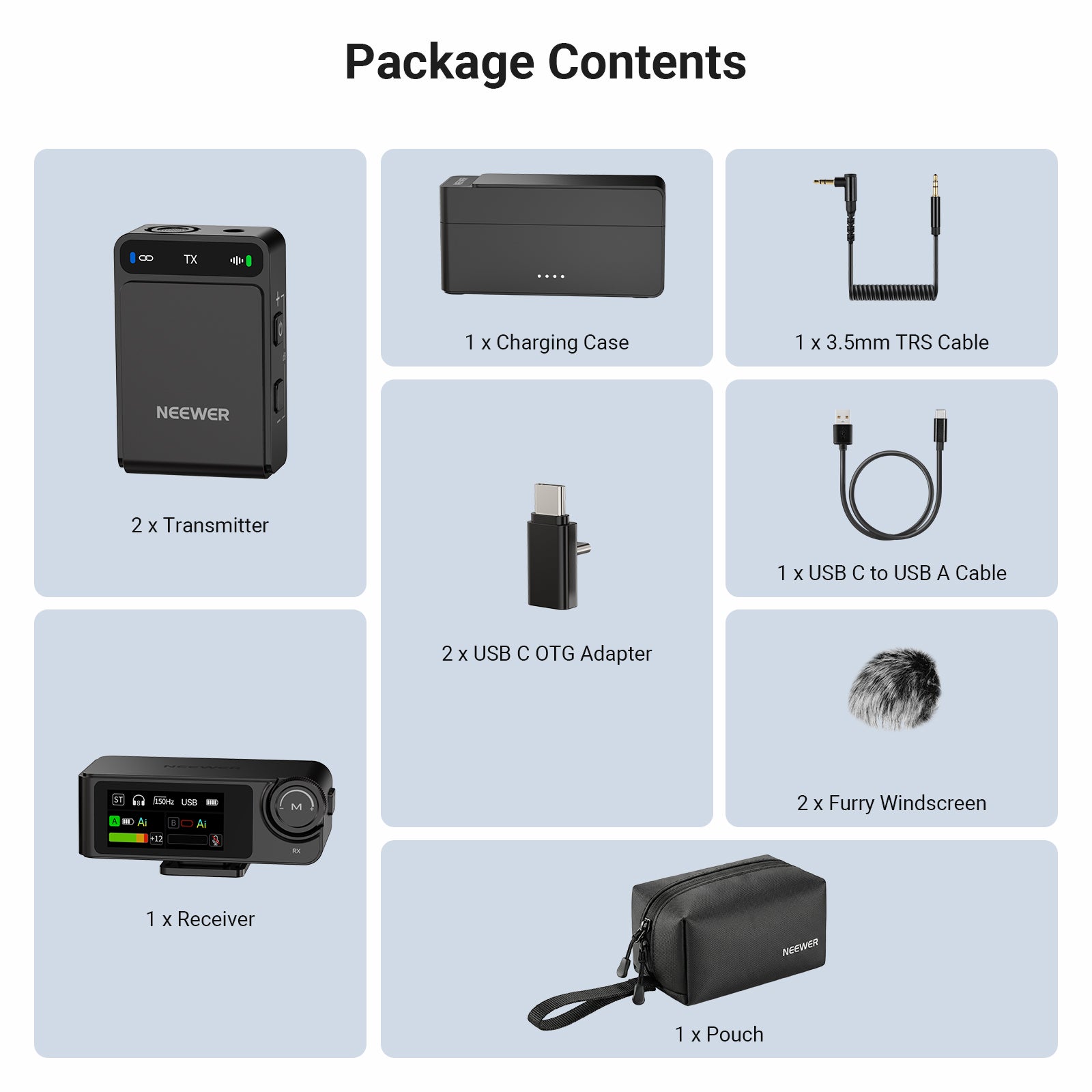 NEEWER CM36 Wireless Lavalier Microphone
