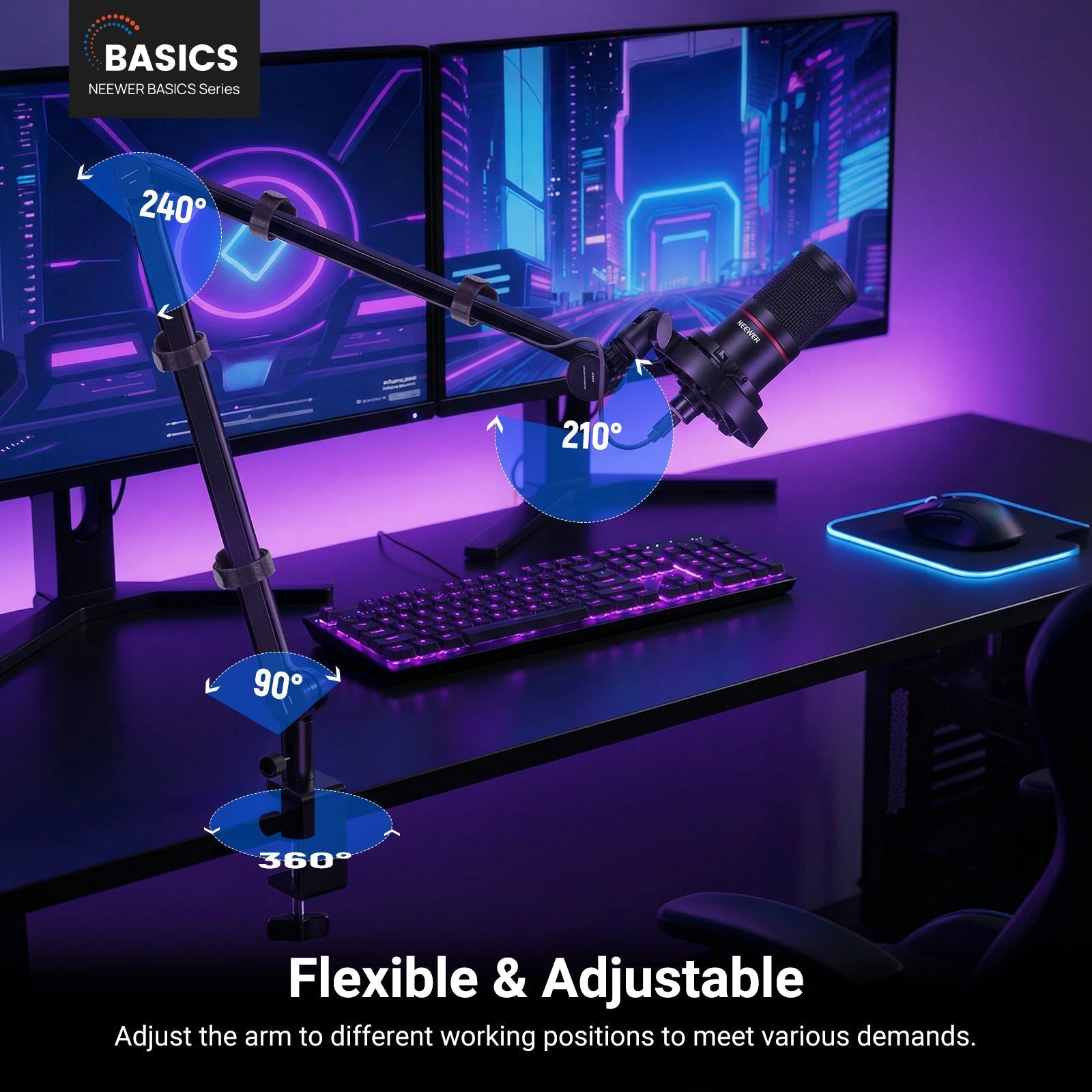 NEEWER BASICS MS050 Microphone Boom Arm