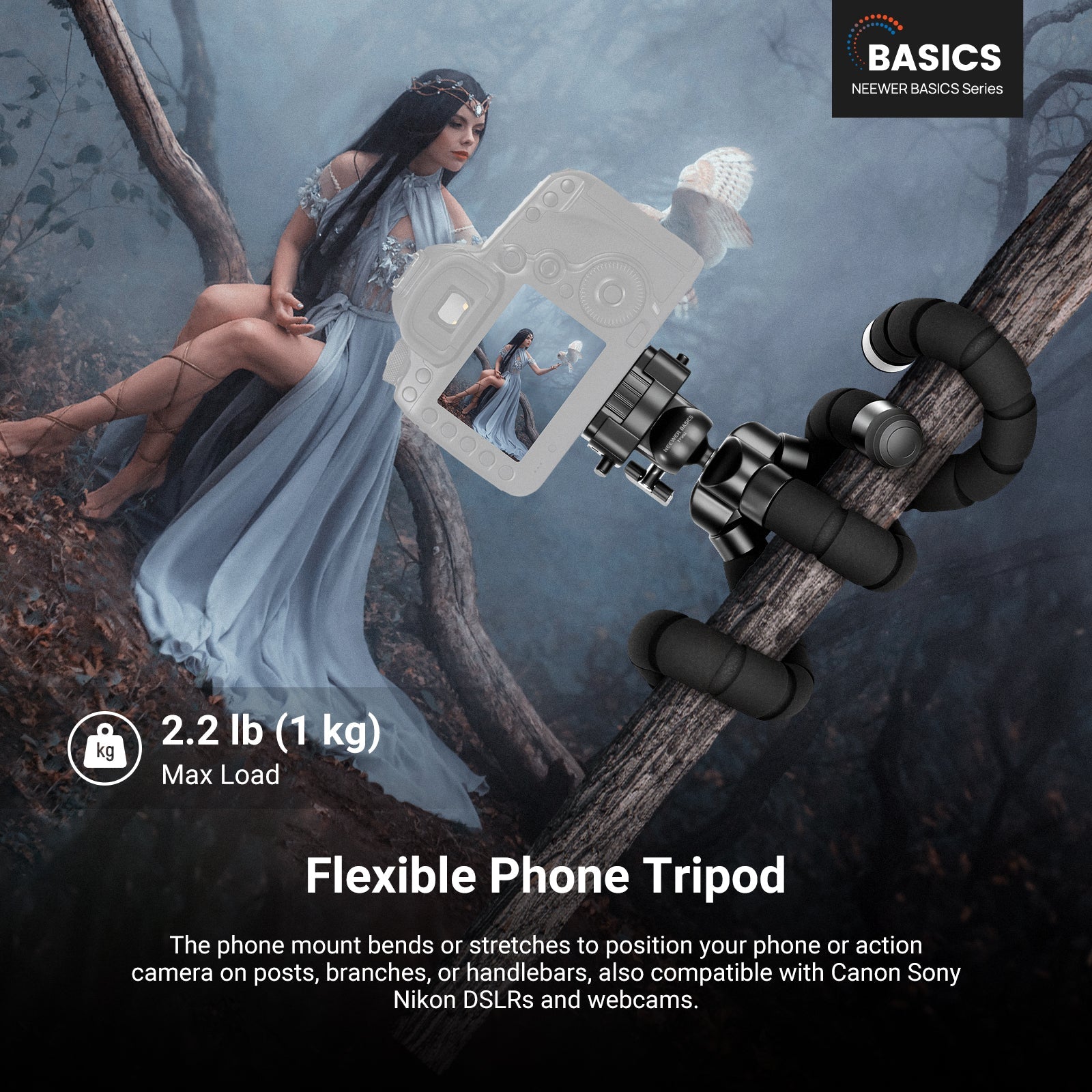 NEEWER BASICS TP001 Flexible Phone Tripod