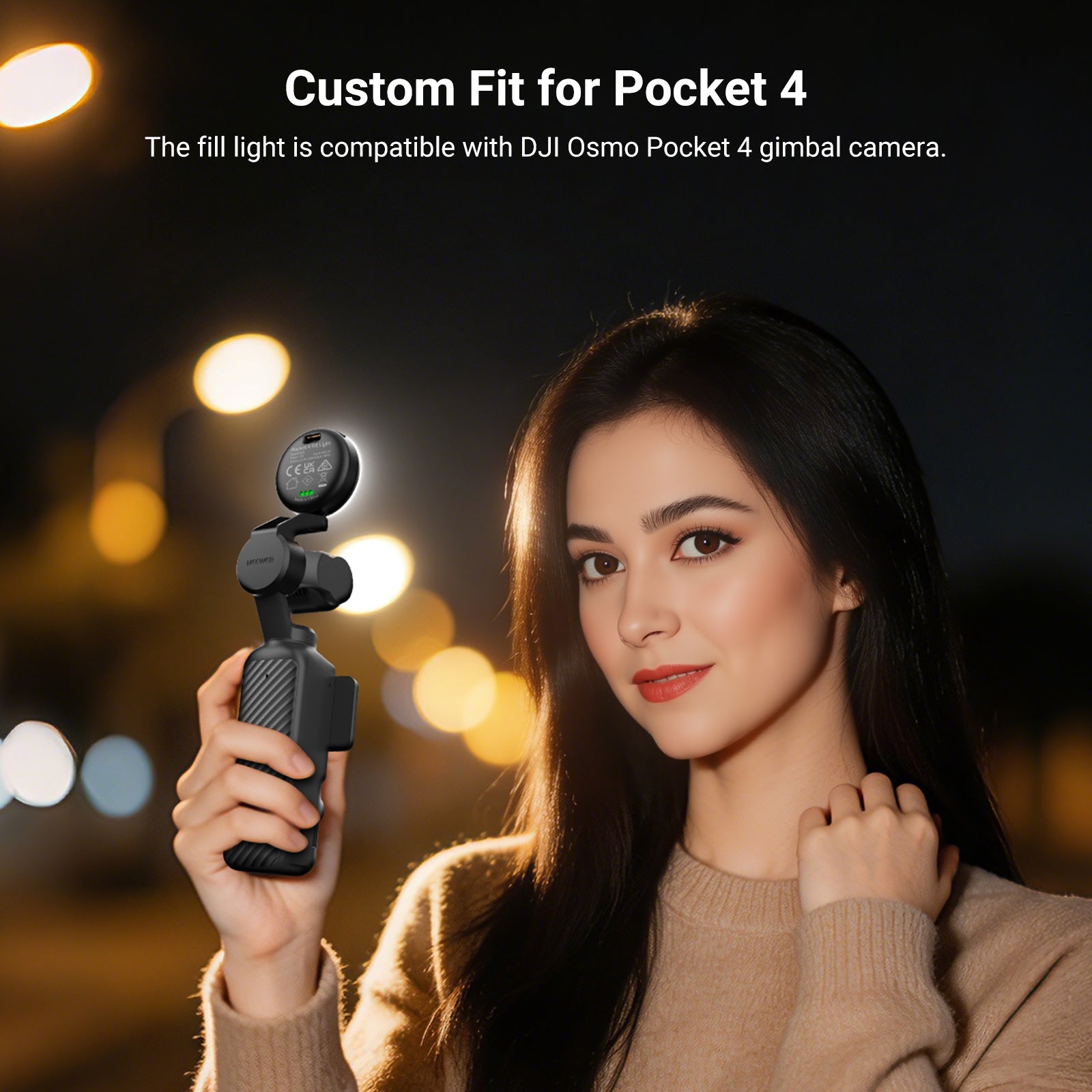 NEEWER M29 Mini LED Fill Light Compatible with DJI OSMO Pocket 4