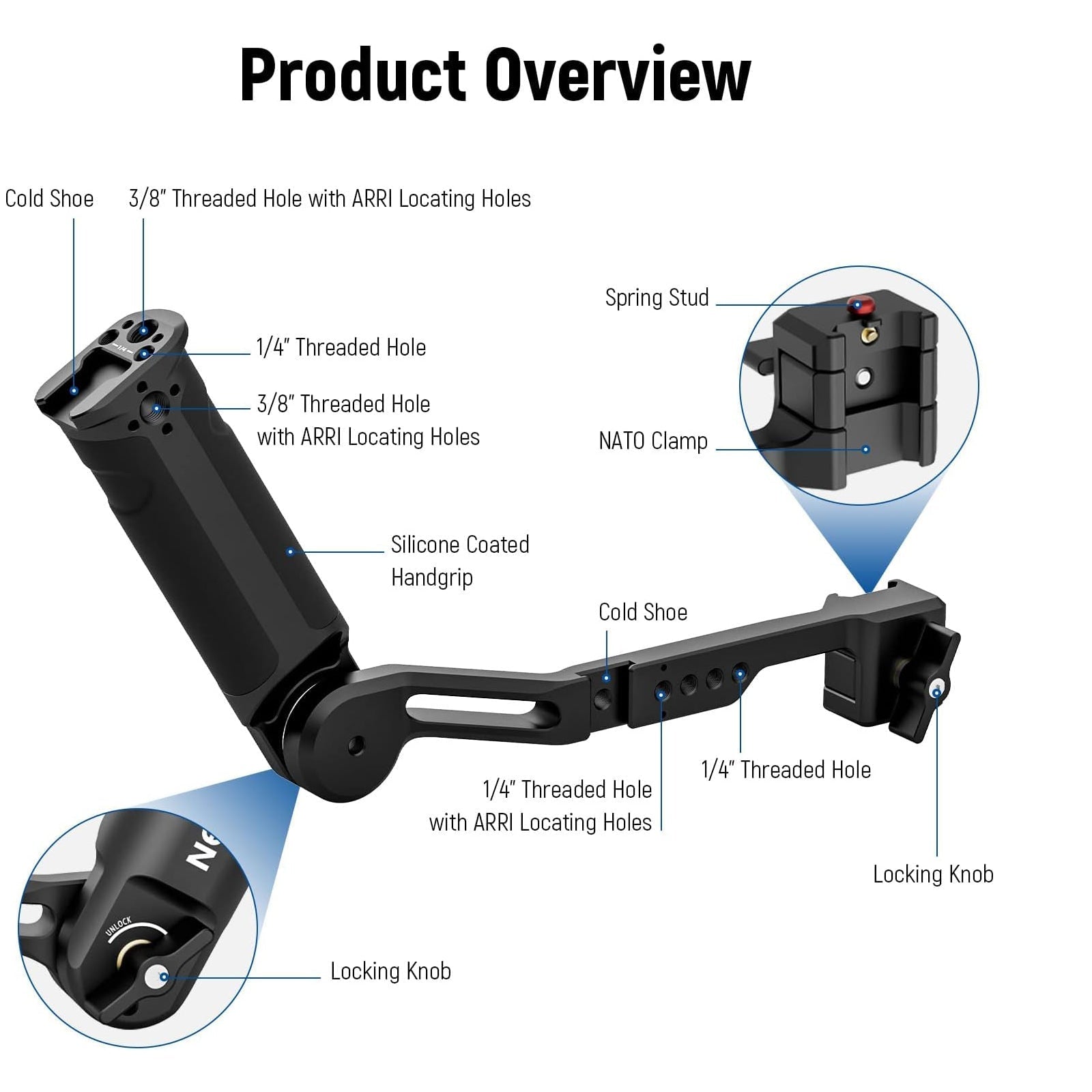 NEEWER ST49 Gimbal Sling Handgrip for DJI Ronin RS4 RS3 Mini RS 3 Pro RS 2 RSC 2