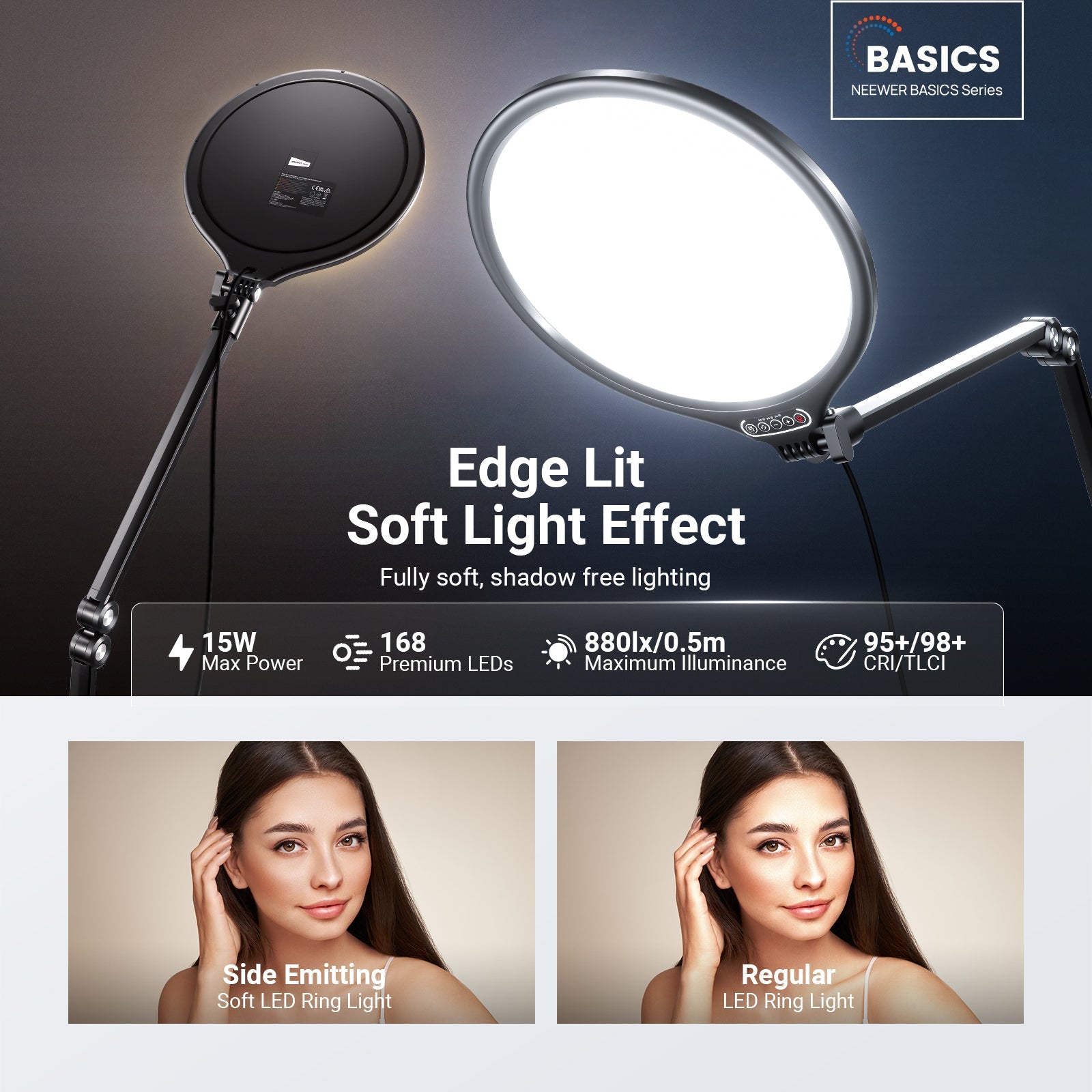 NEEWER BASICS R10 10.5" Streaming Key Lighting