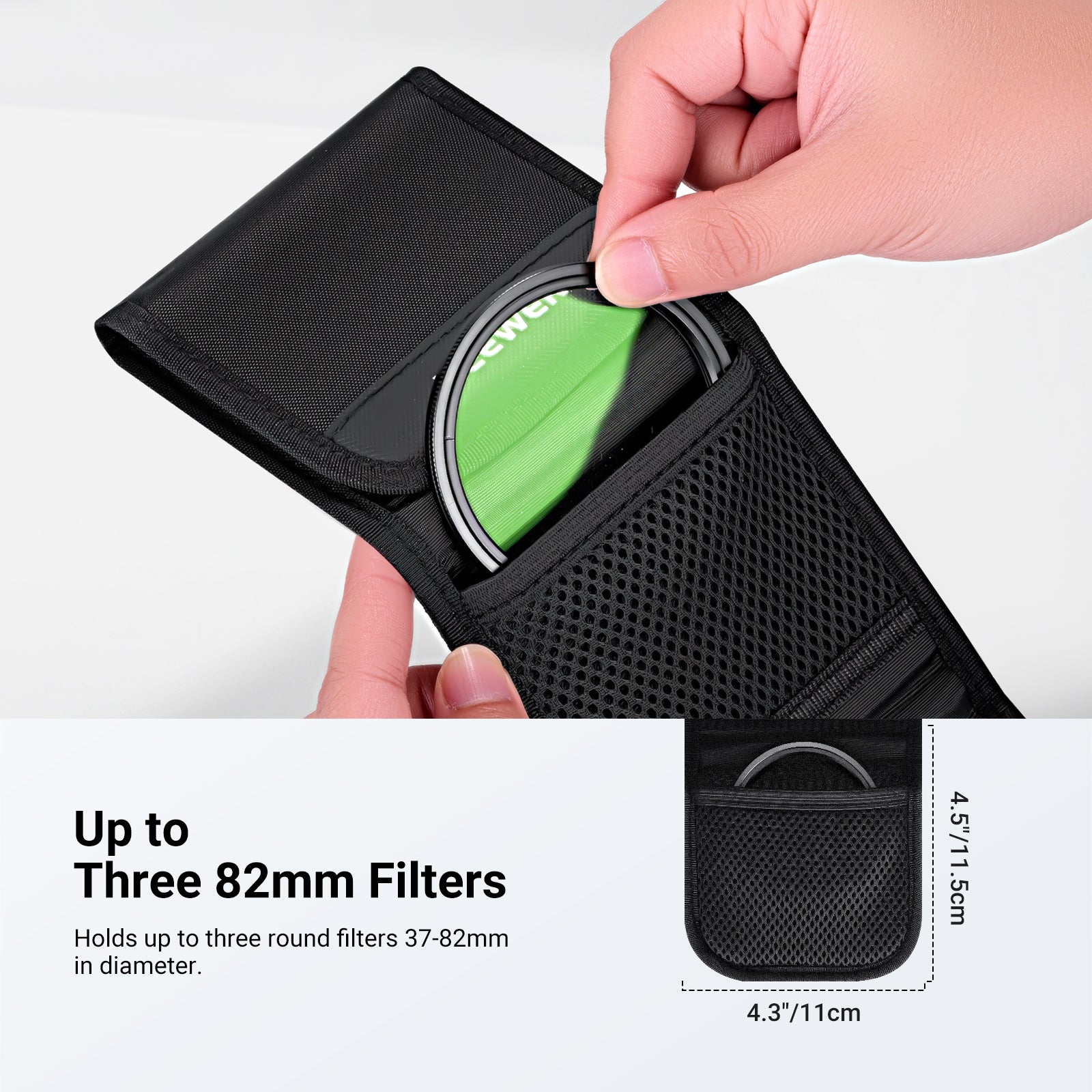 NEEWER PB15 82mm Triple Folding Filter Case