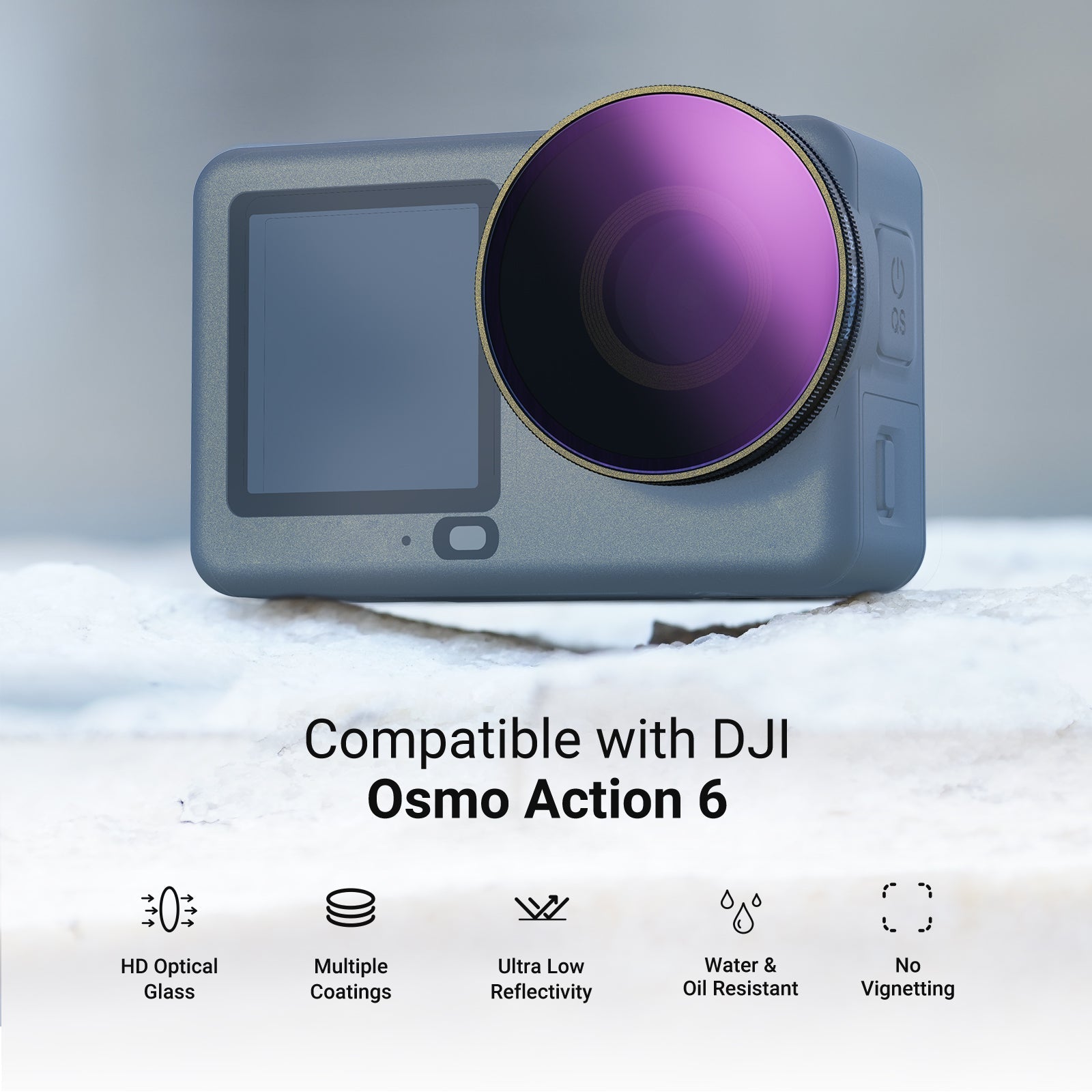 NEEWER FL-B100 Screw On Filter Set For DJI Osmo Action 6
