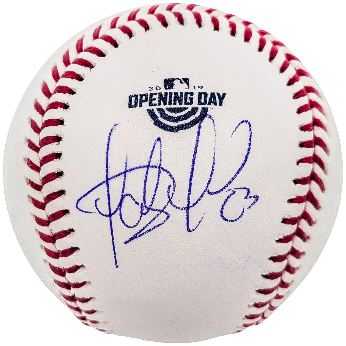 Fernando Tatis Jr. Autographed Official MLB 2019 Opening Day Logo Baseball San Diego Padres JSA Stock #202012