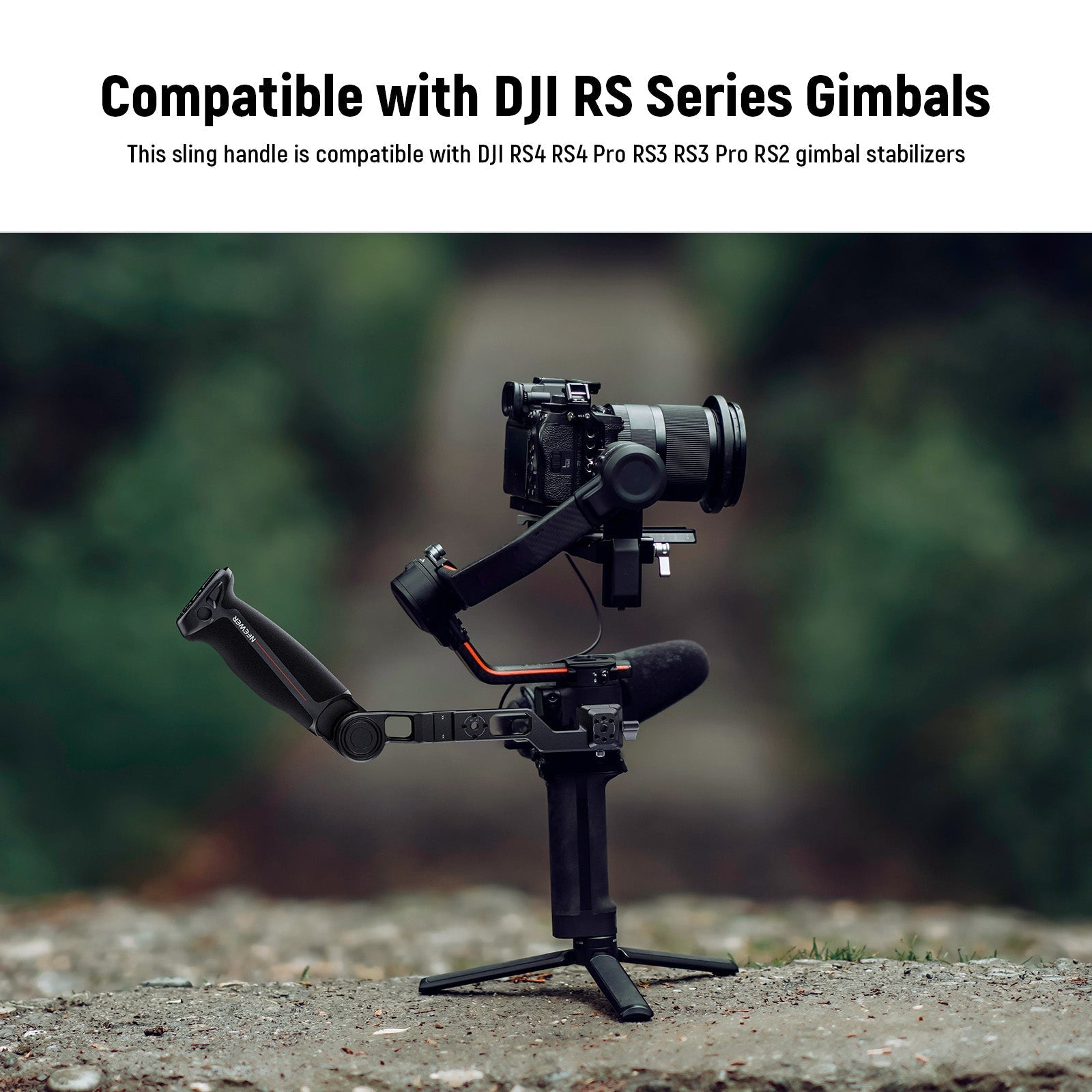 NEEWER GA020 Gimbal Sling Handle with NATO & QD for DJI RS Series Gimbals
