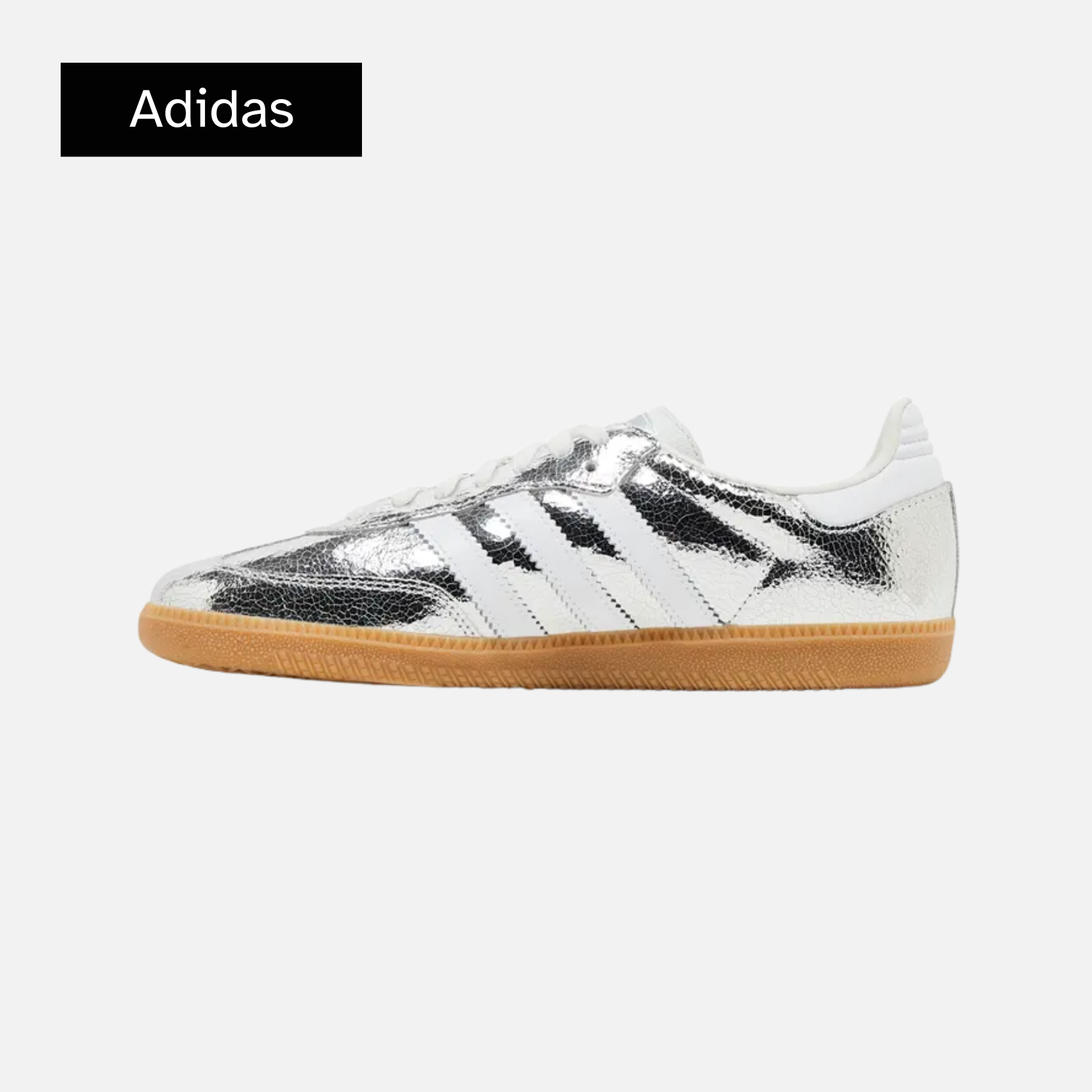 Adidas Wmns Samba OG 'Silver Metallic Cracked Leather'