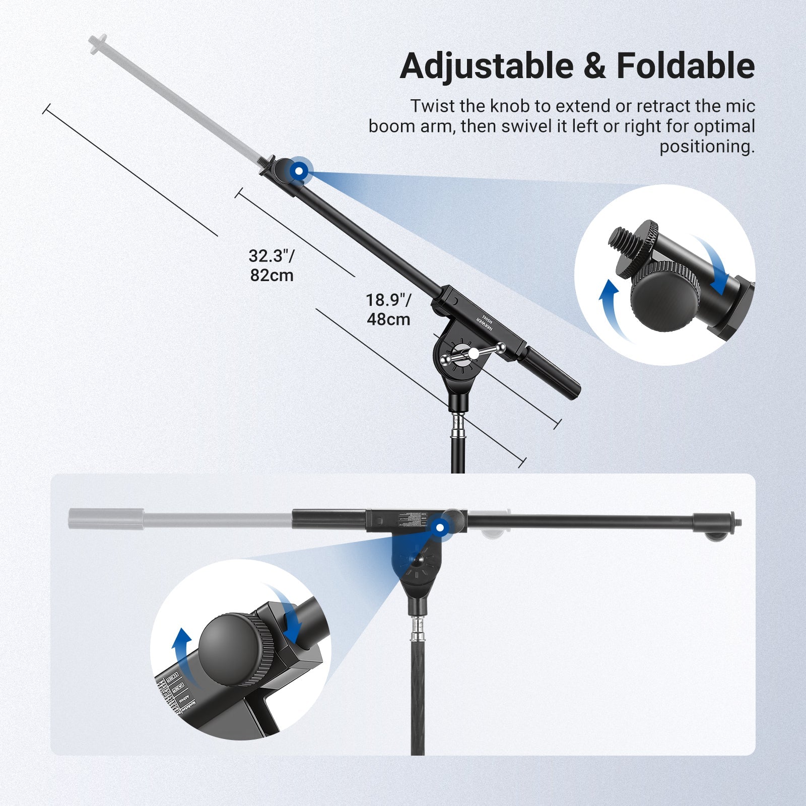 NEEWER MS041 Boom Arm for Mic Stand