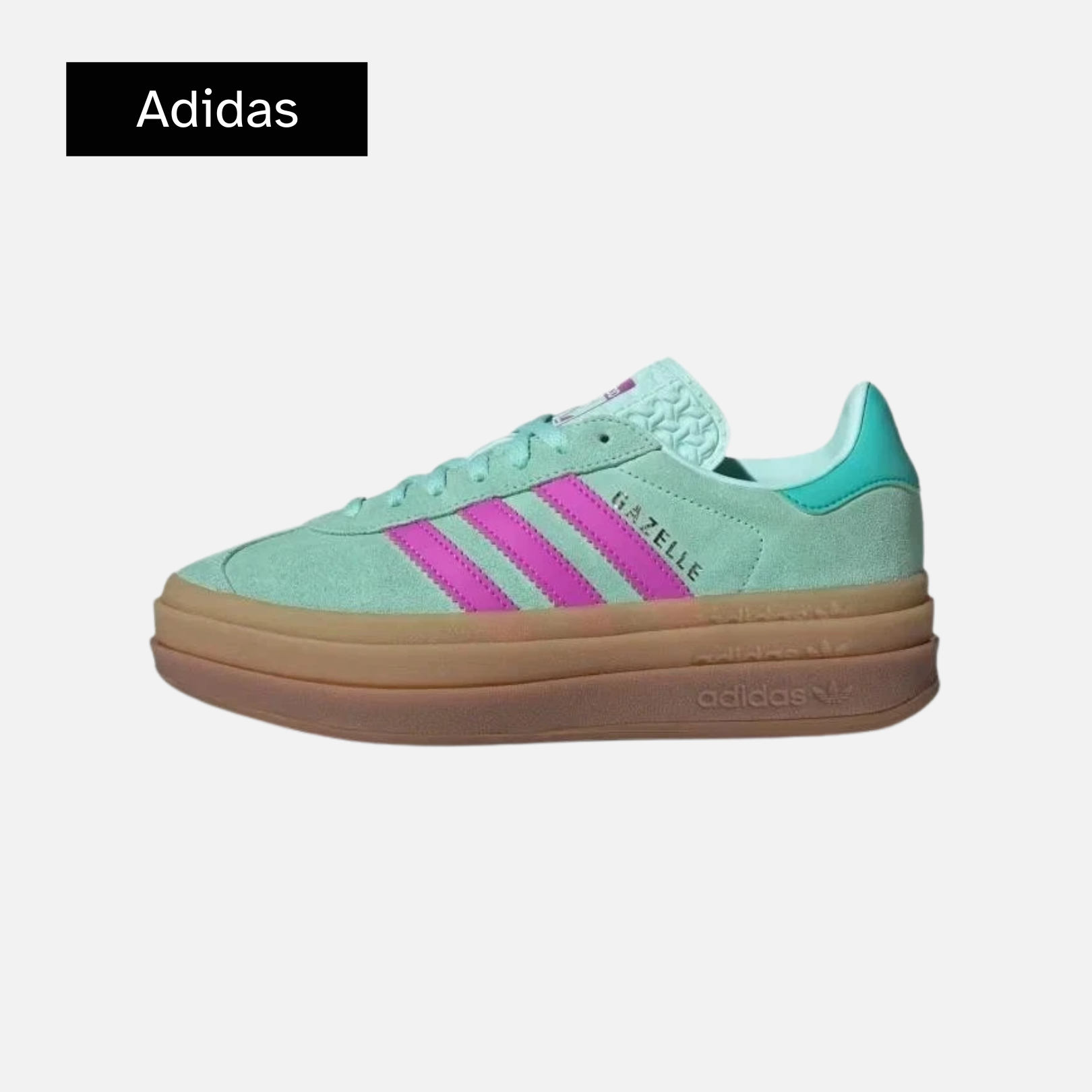 adidas Gazelle Bold J 'Clear Mint Flash Pink'