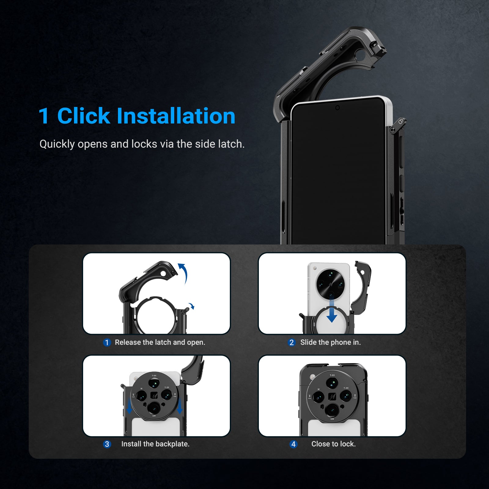 NEEWER PA147 Phone Cage For Oppo Find X8 Ultra