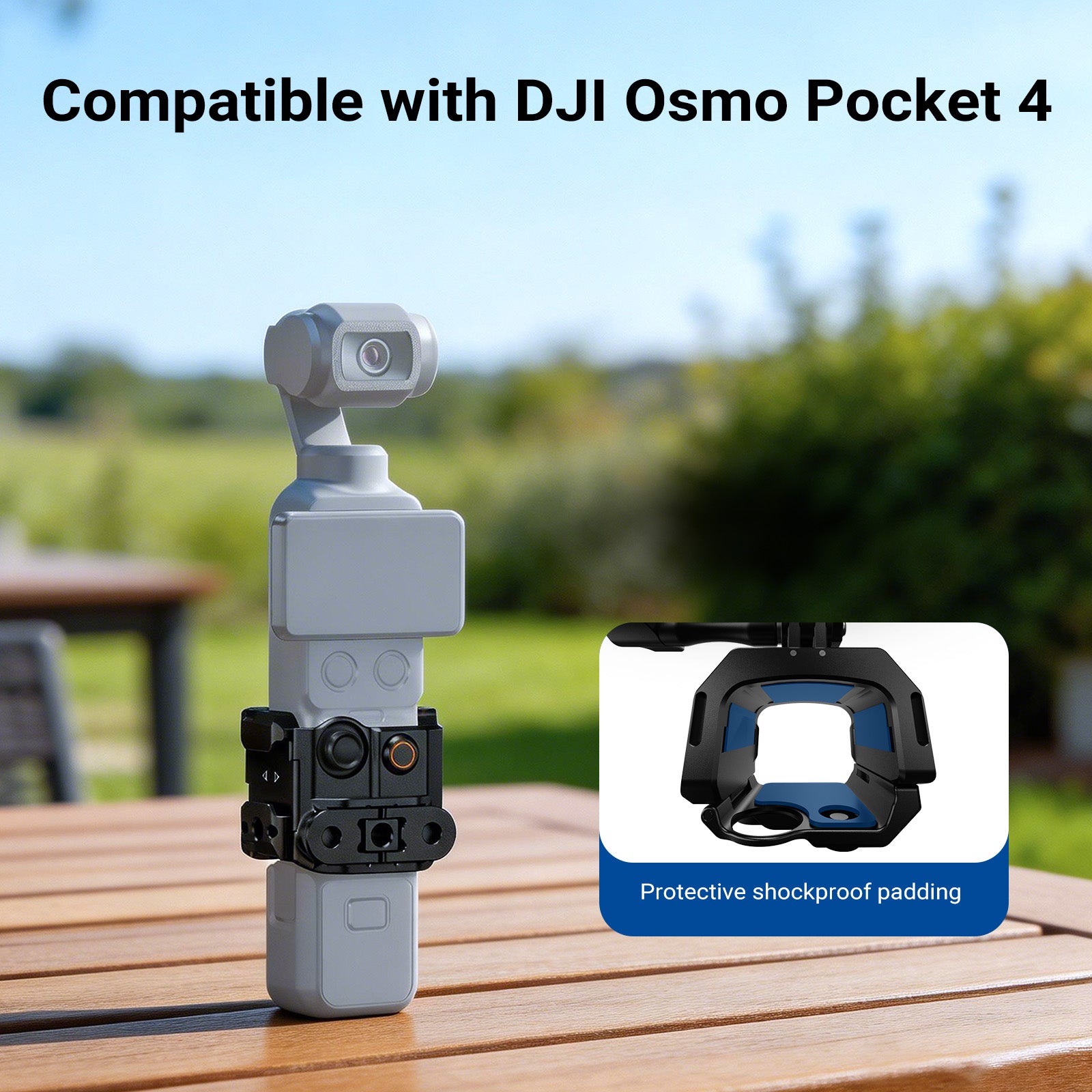 NEEWER AC069 Action Camera Cage Compatible with DJI Osmo Pocket 4 & Xtra Muse