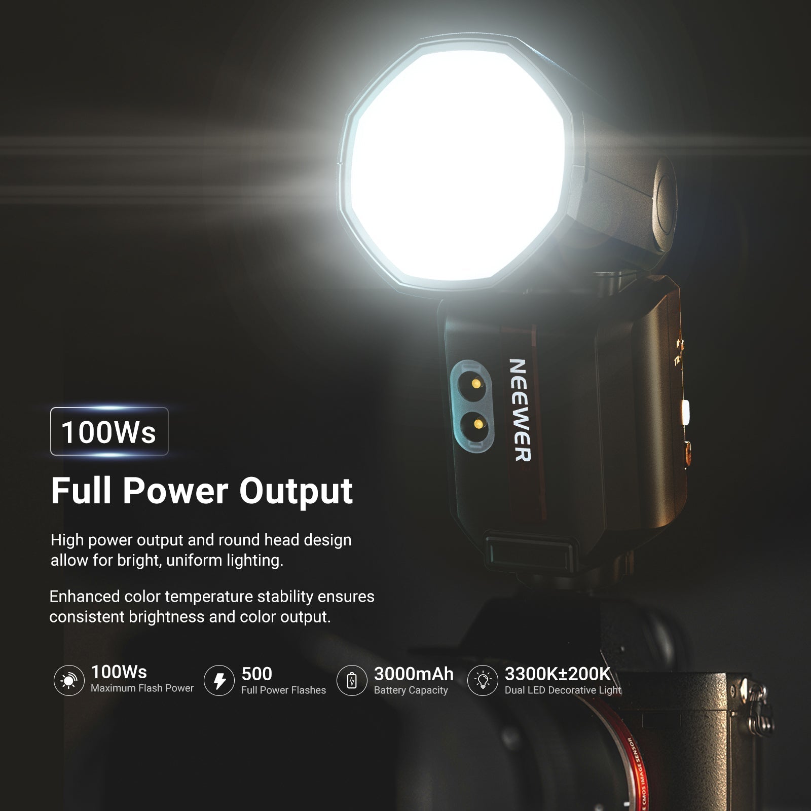 NEEWER Z3 100Ws 2.4G TTL Flash Speedlite
