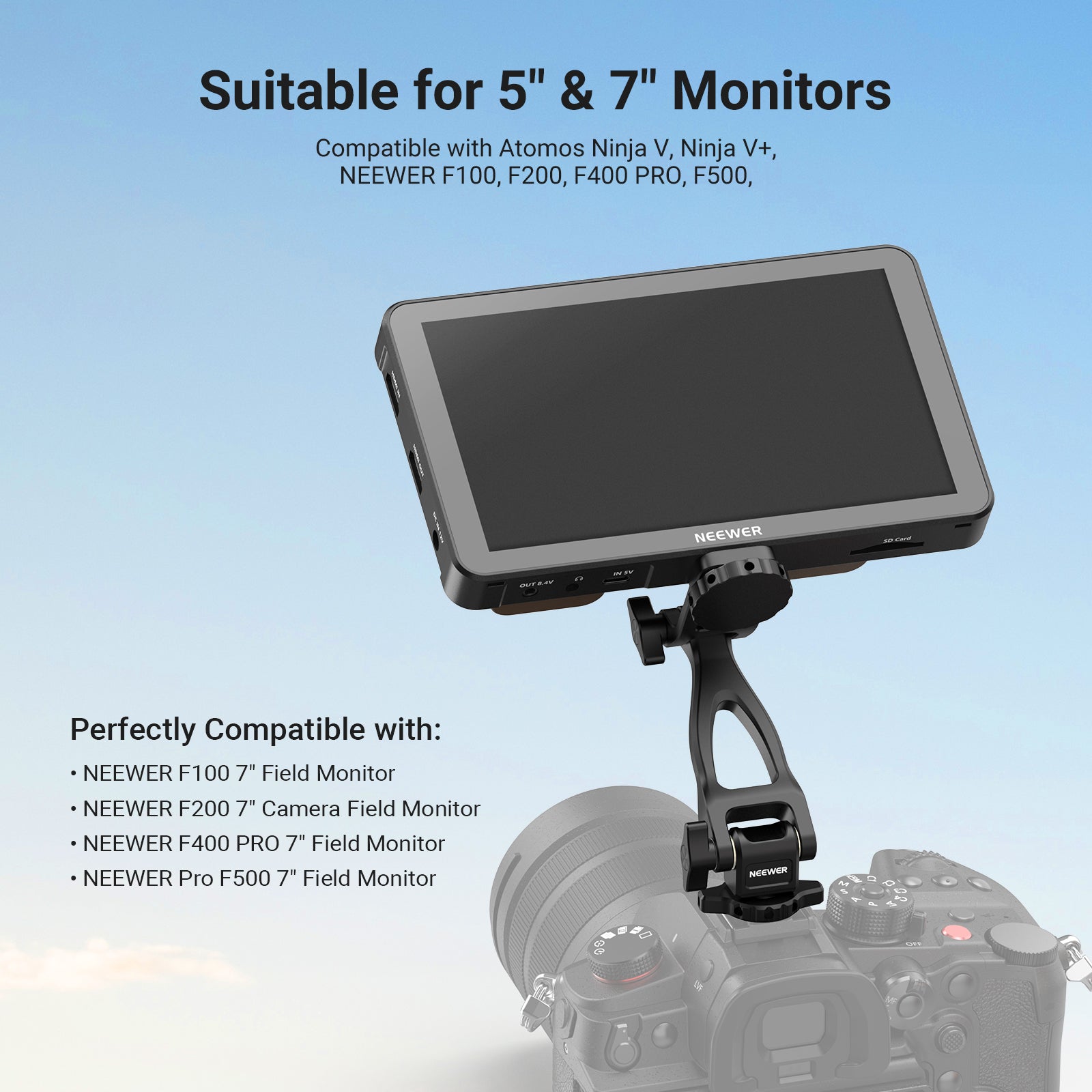 NEEWER MA023 2 Axis Monitor Mount Adapter