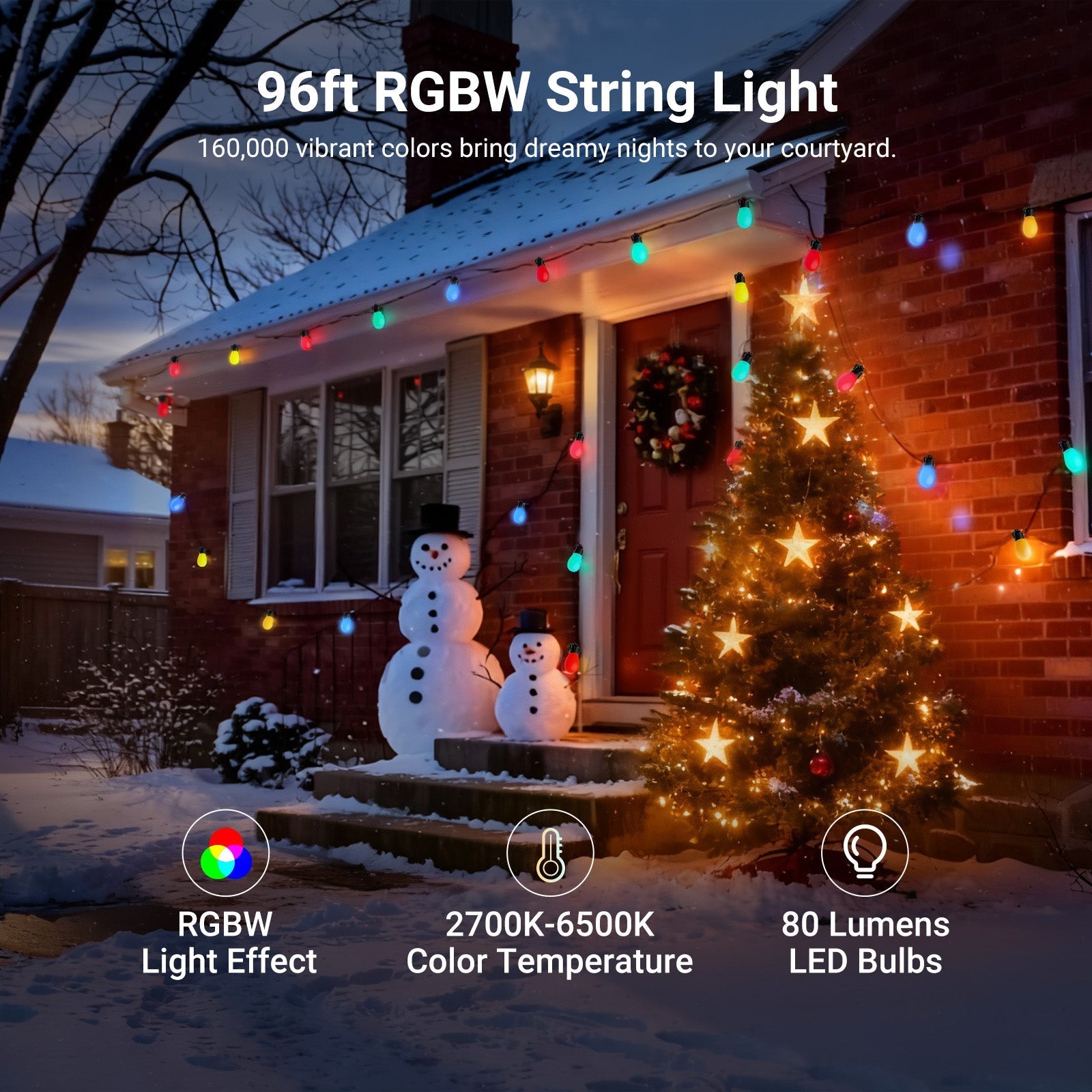 NEEWER NR01 RGBW Outdoor String Light