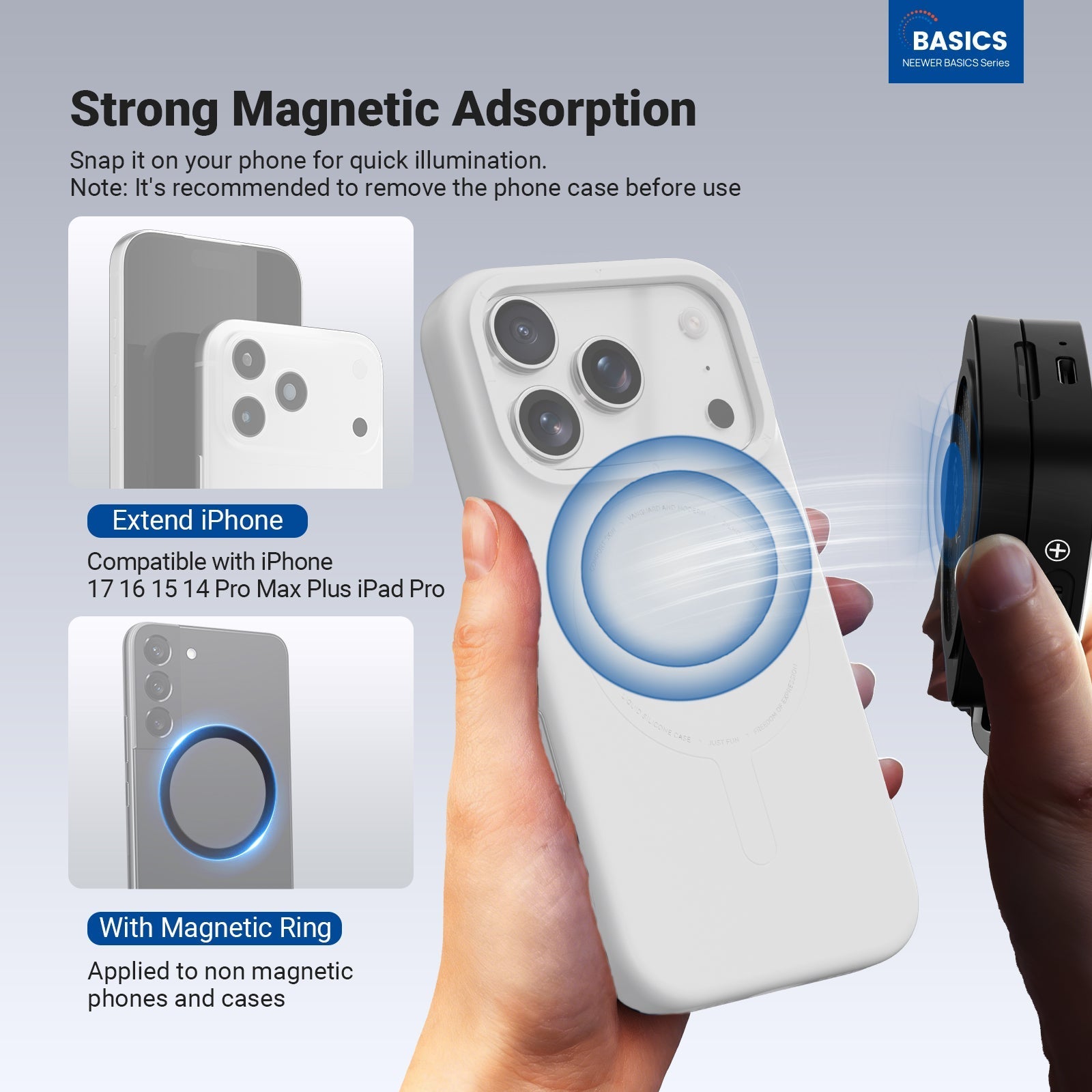 NEEWER BASICS NL45B Magnetic Selfie Light
