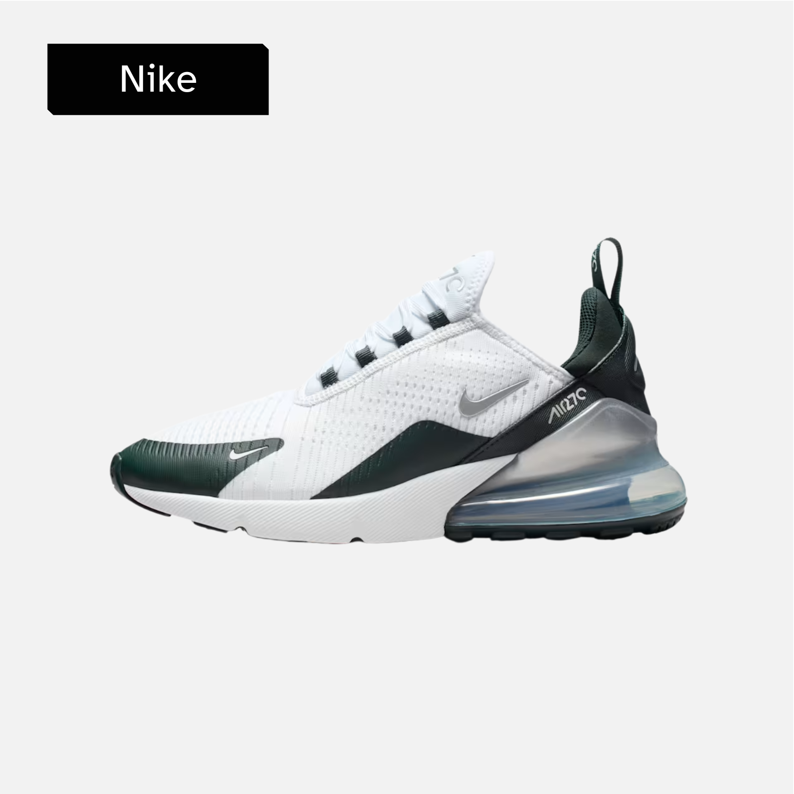Nike Wmns Air Max 270 'White/Seaweed/Light Silver/Metallic Silver'