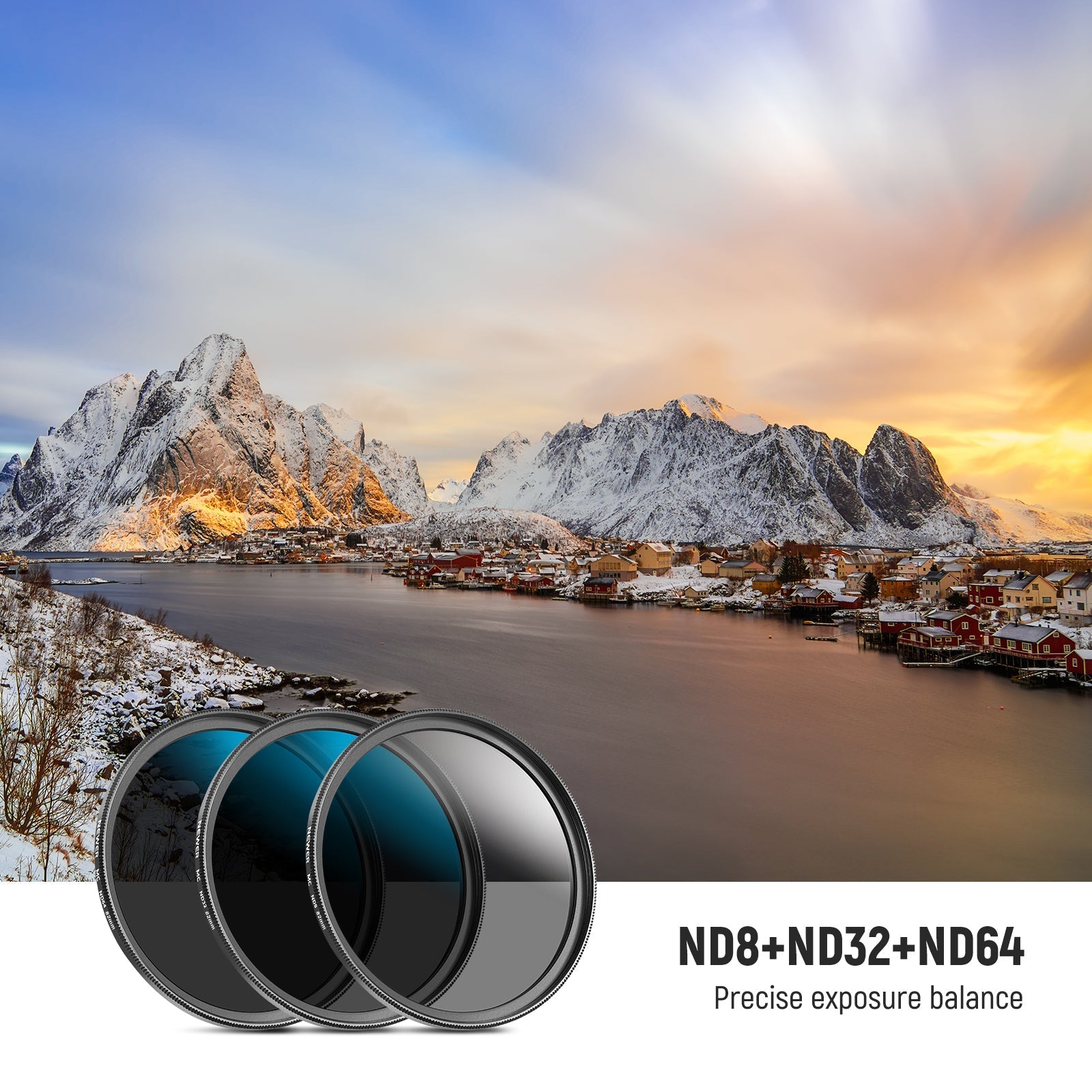NEEWER 3 Packs ND Filter Set