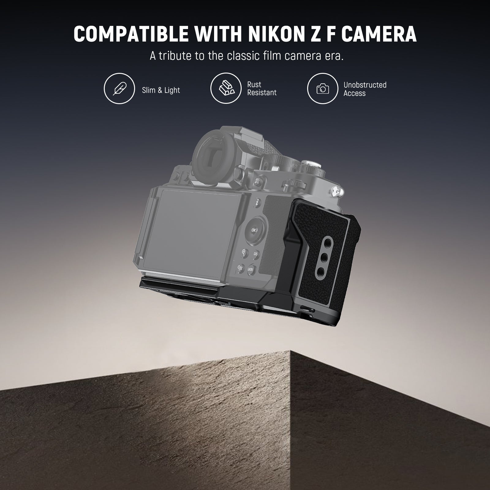 NEEWER CA134 L Shape Handgrip Camera Mounting Baseplate for Nikon Zf